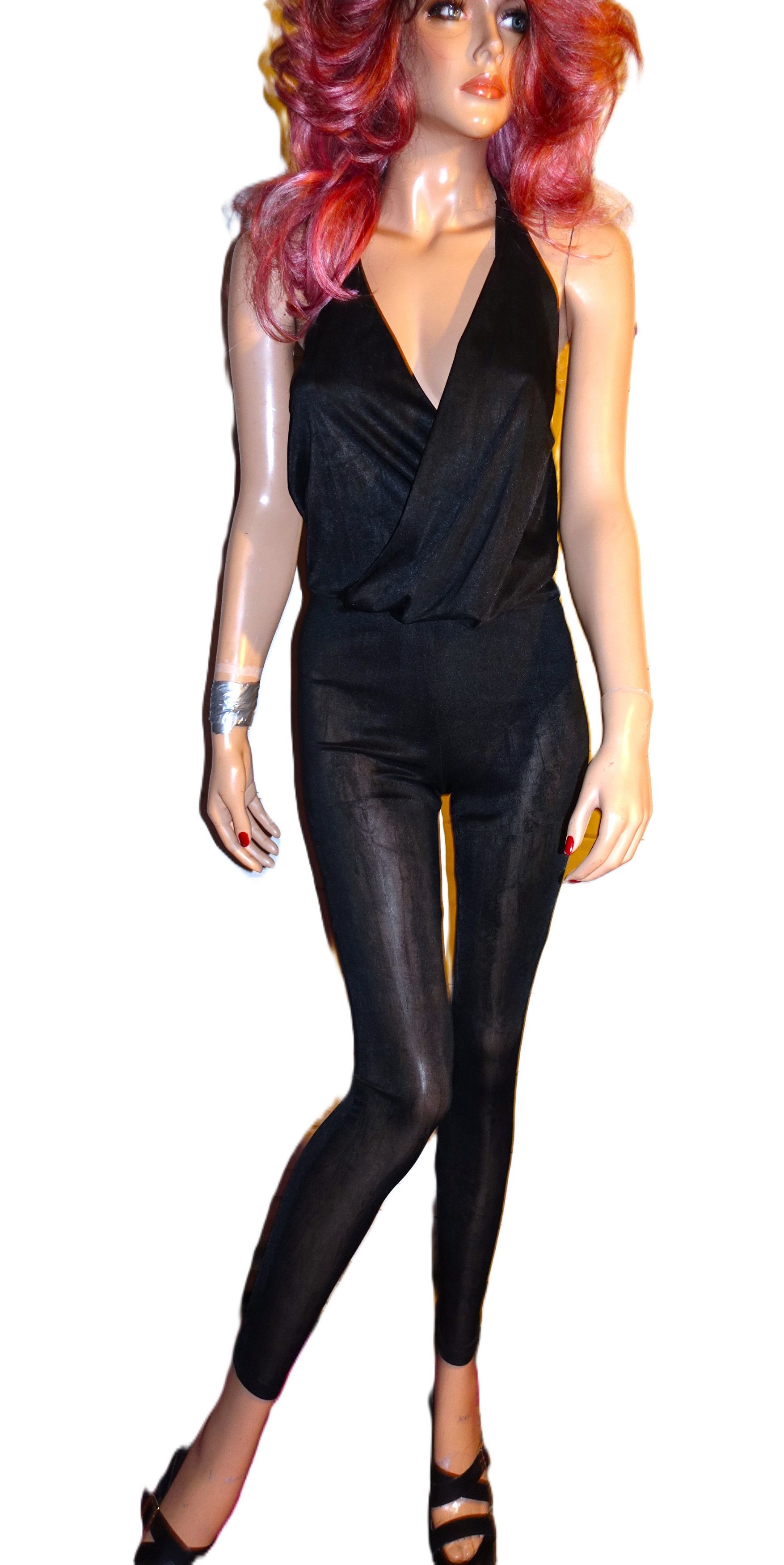 Other Blanc Black Halter Jumpsuit S Size S / US 4 / IT 40 - 4 Thumbnail