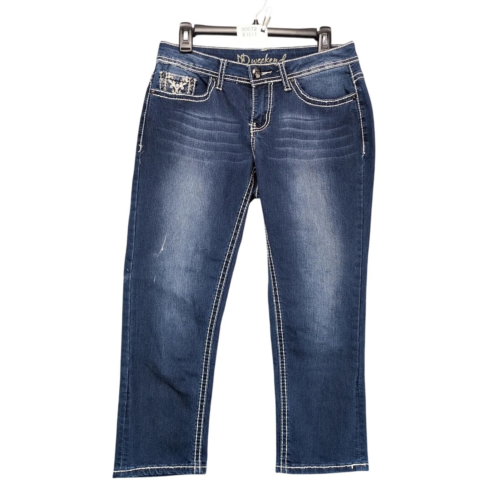 Other ND Weekend Embellished Crop Jeans Women's 6 Low Rise 30x23" Size 28" / US 6 / IT 42 - 2 Thumbnail