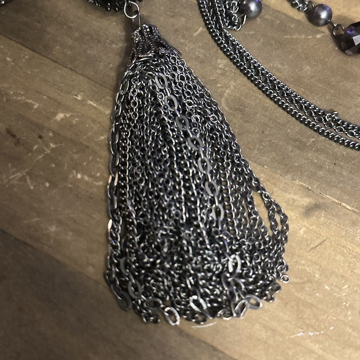 Other Long multi strand tassel necklace Size ONE SIZE - 4 Thumbnail