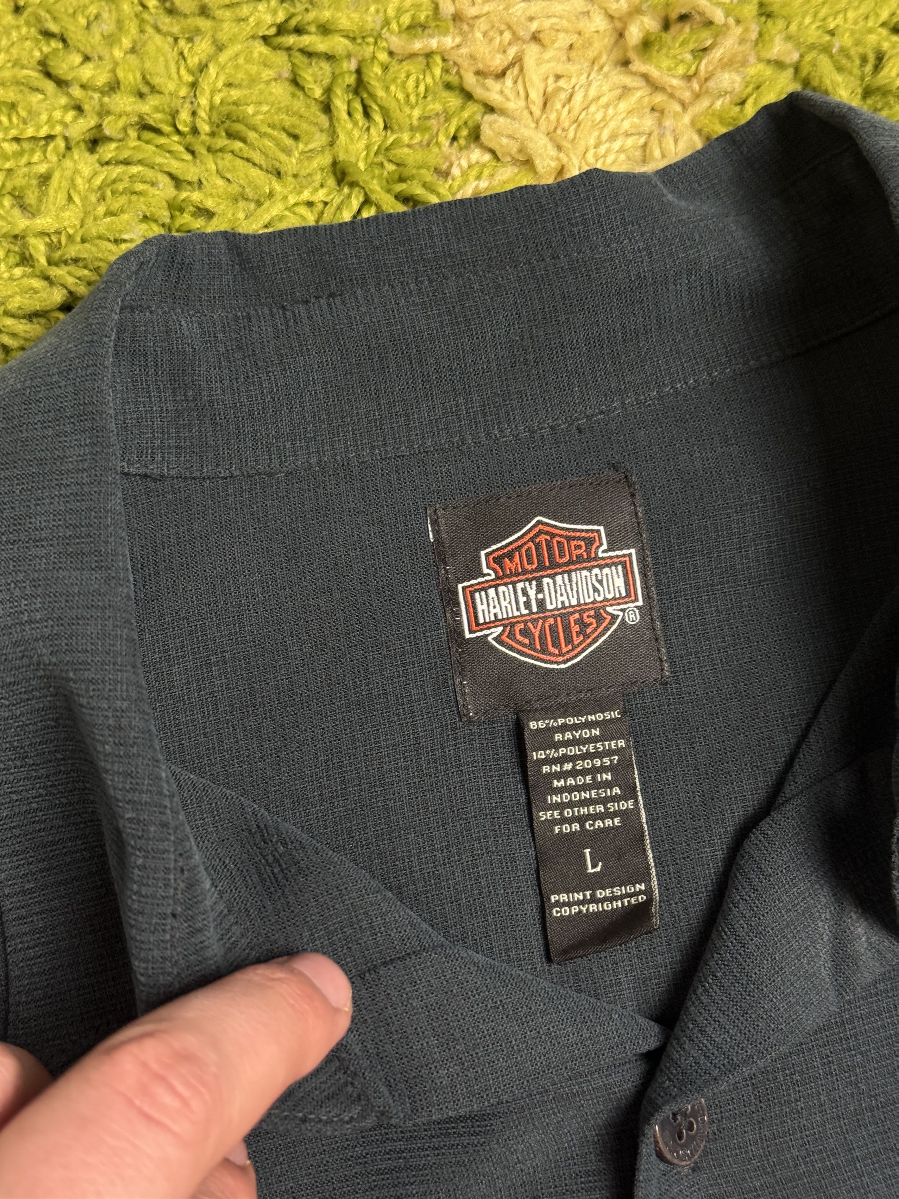 Harley Davidson Harley Davidson Button Up Shirt Size US L / EU 52-54 / 3 - 3 Thumbnail