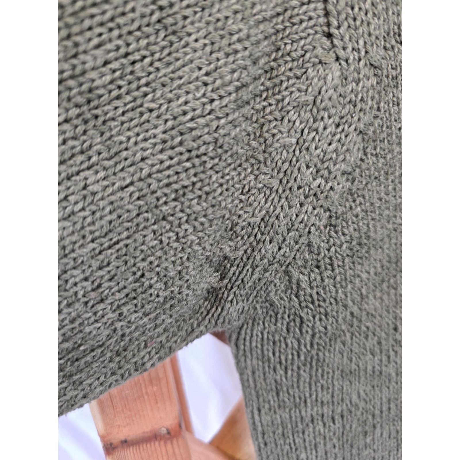 Chaps Chaps Ralph Lauren Men's Pullover Cotton 1/4 Zip Sweater - Size M - Green - Regular Fit, Long Sleeve, Collared Knit Sweatshirt Size US M / EU 48-50 / 2 - 5 Thumbnail