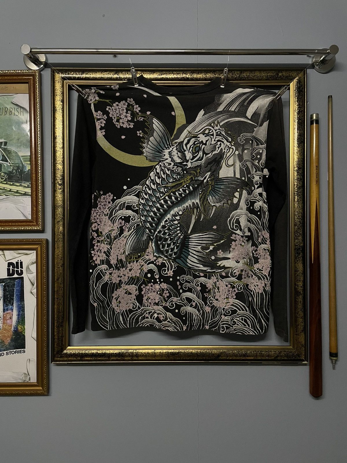 Japanese Brand Vintage 90s Japan Designer Oboro Rare Traditional Koi Faded Size US M / EU 48-50 / 2 - 1 Thumbnail