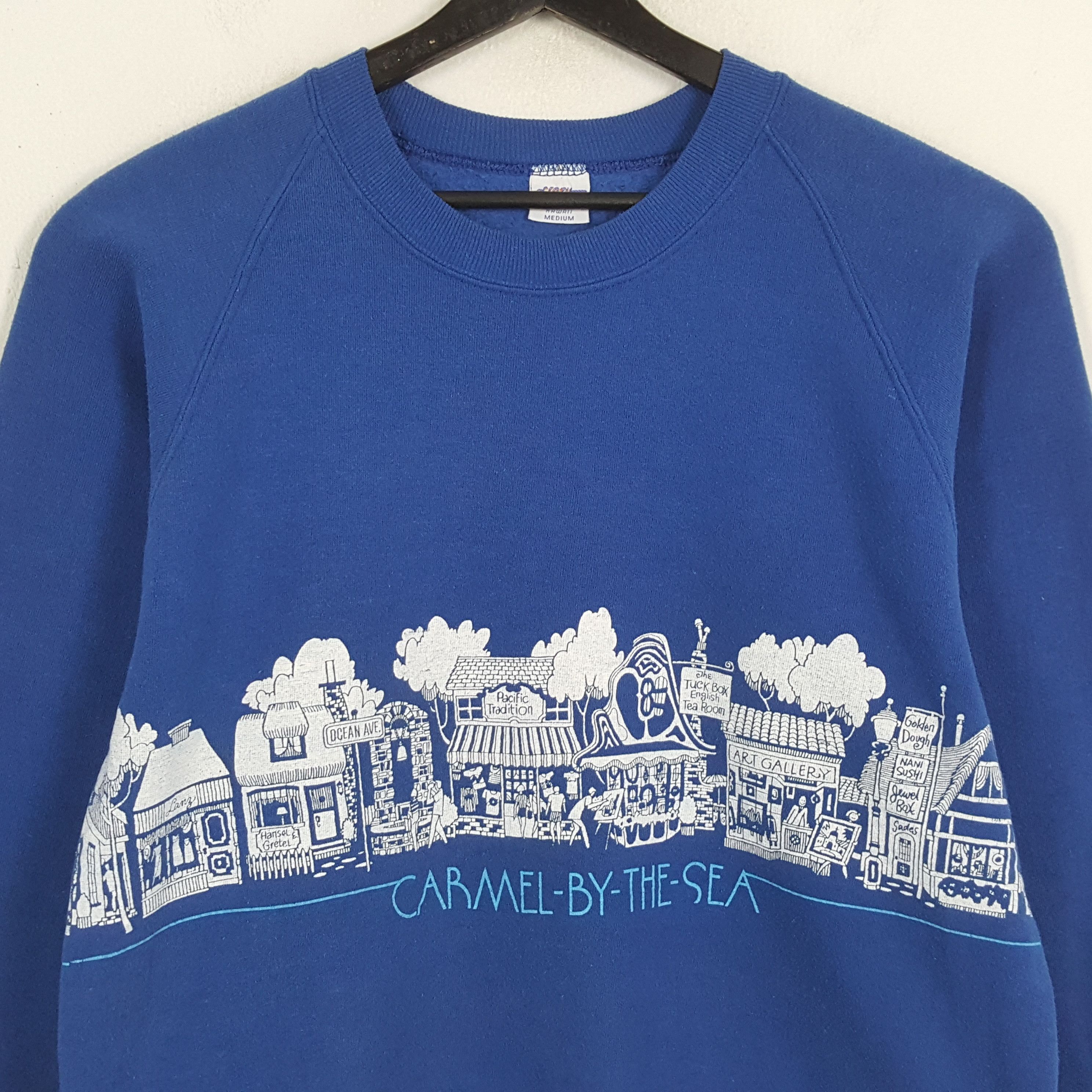Vintage Vintage Crazy Shirt Sweatshirt CARMEL BY THE SEA Size US M / EU 48-50 / 2 - 2 Thumbnail