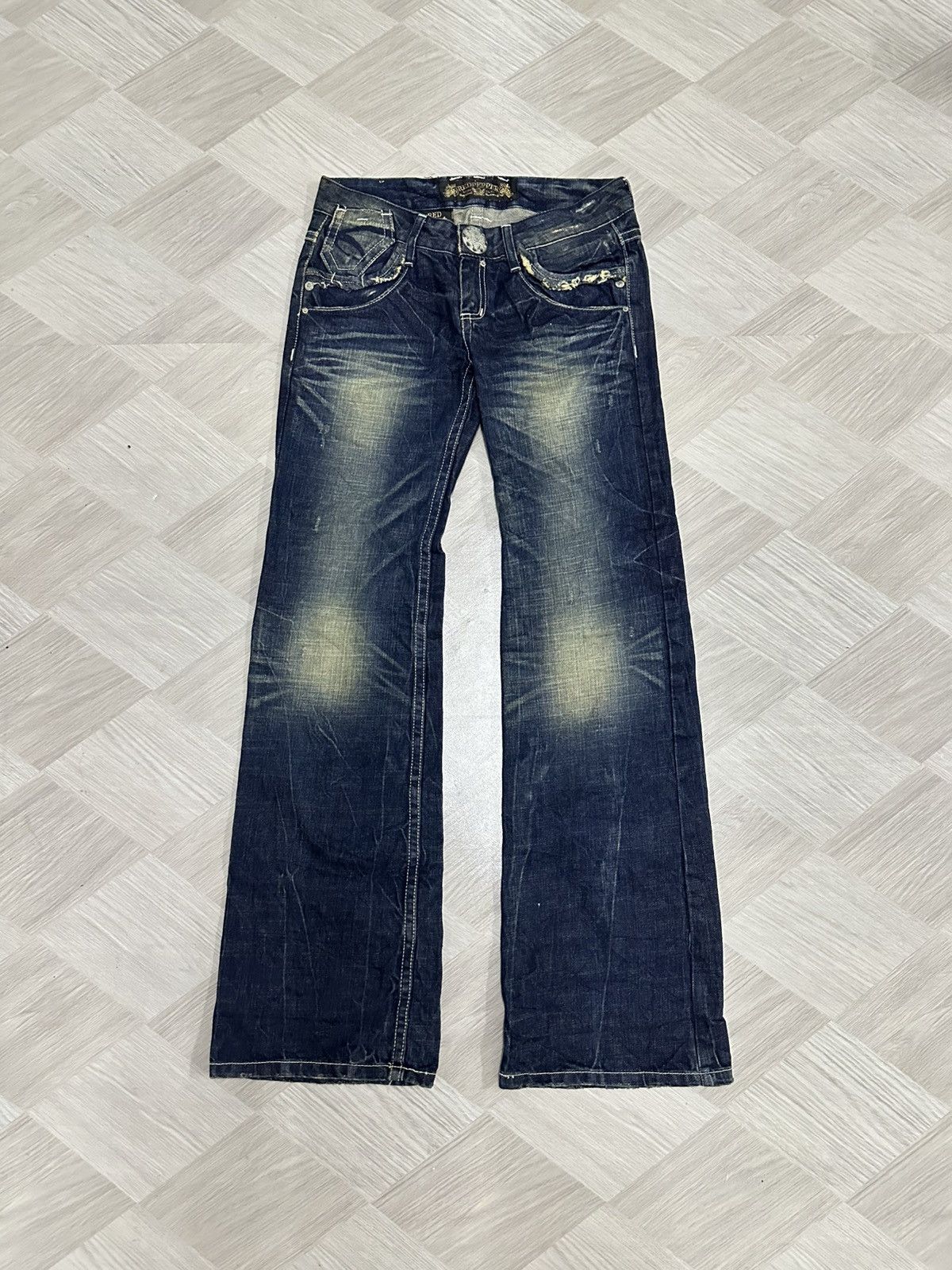 If Six Was Nine Vintage Y2K Red Pepper Denim Acid Wash Pant Size US 29 - 3 Thumbnail