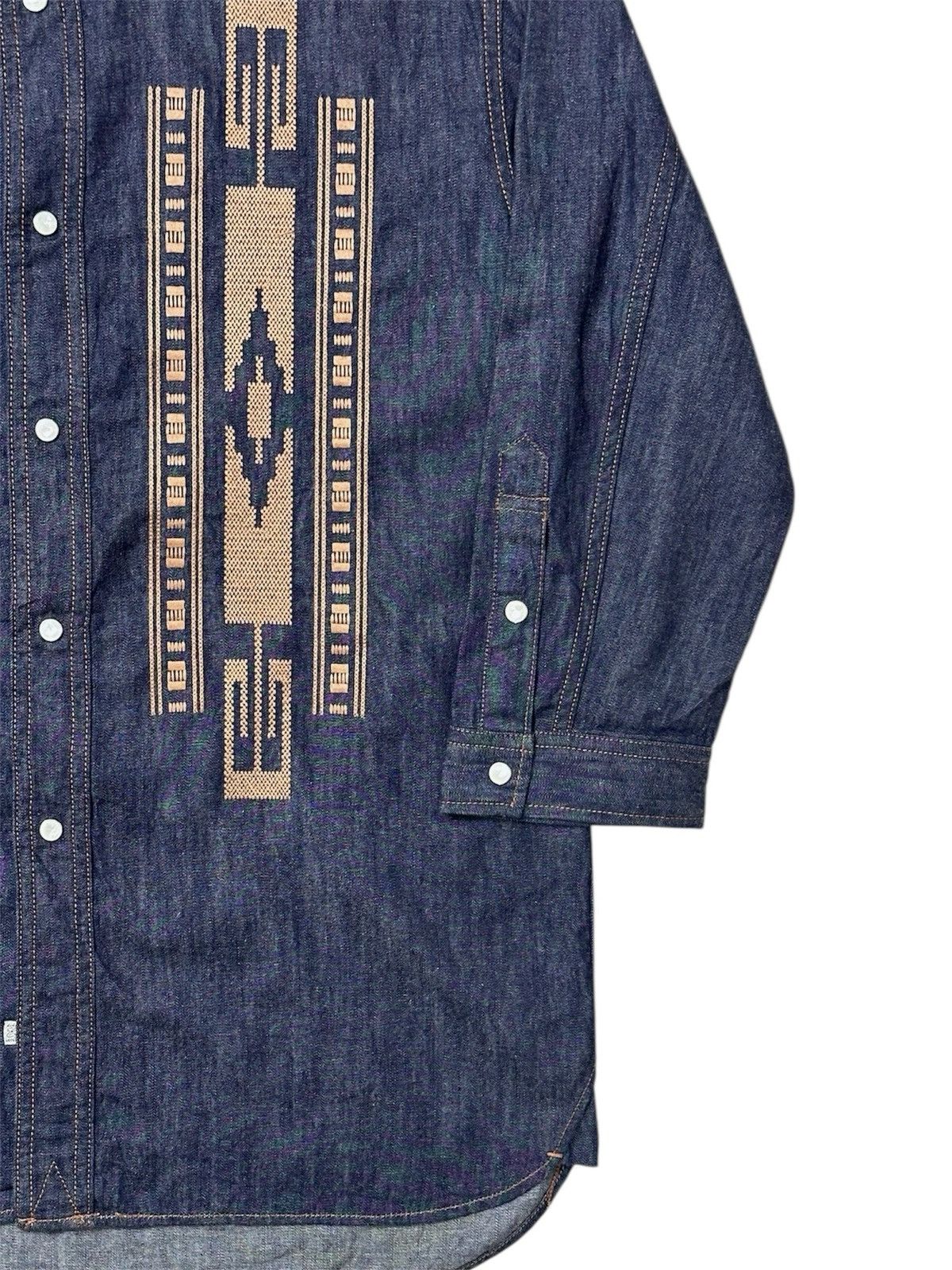 Ego Tripping 2015 EGO TRIPPING EBROIDERY INDIGO DENIM SHIRT Size US M / EU 48-50 / 2 - 5 Thumbnail