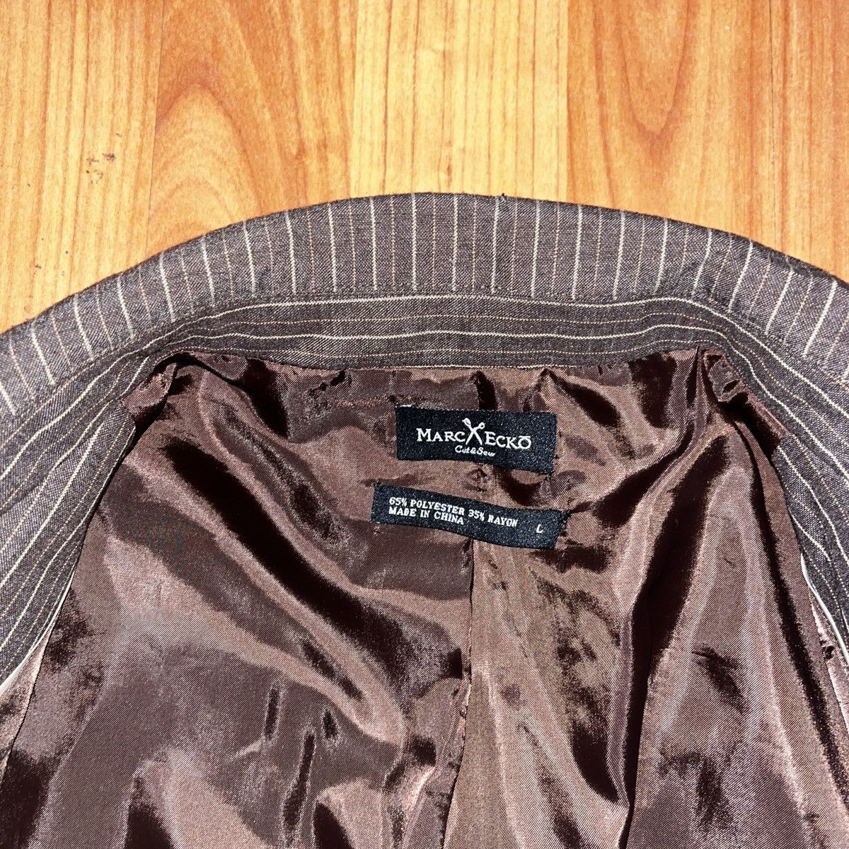 Marc Ecko Vintage Marc Ecko Cut & Sew Brown Blazer Size L Size US L / EU 52-54 / 3 - 7 Thumbnail