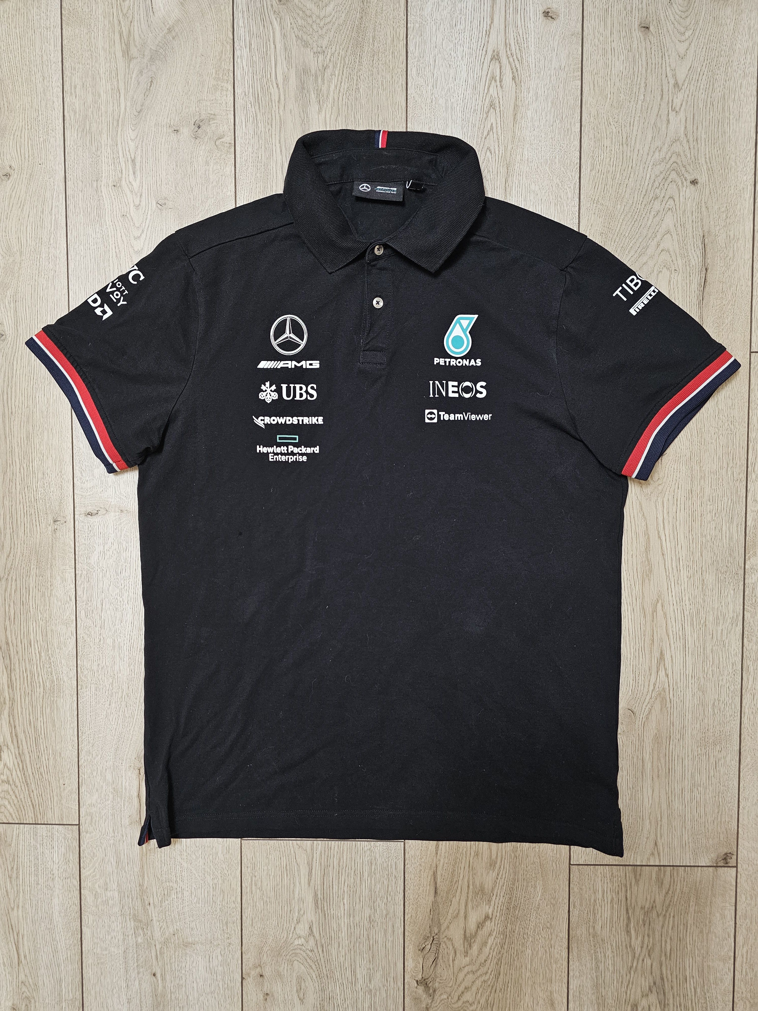 Formula 1 MERCEDES AMG PETRONAS FORMULA 1 TEAM SHIRT POLO COTTON Size US XL / EU 56 / 4 - 1 Thumbnail