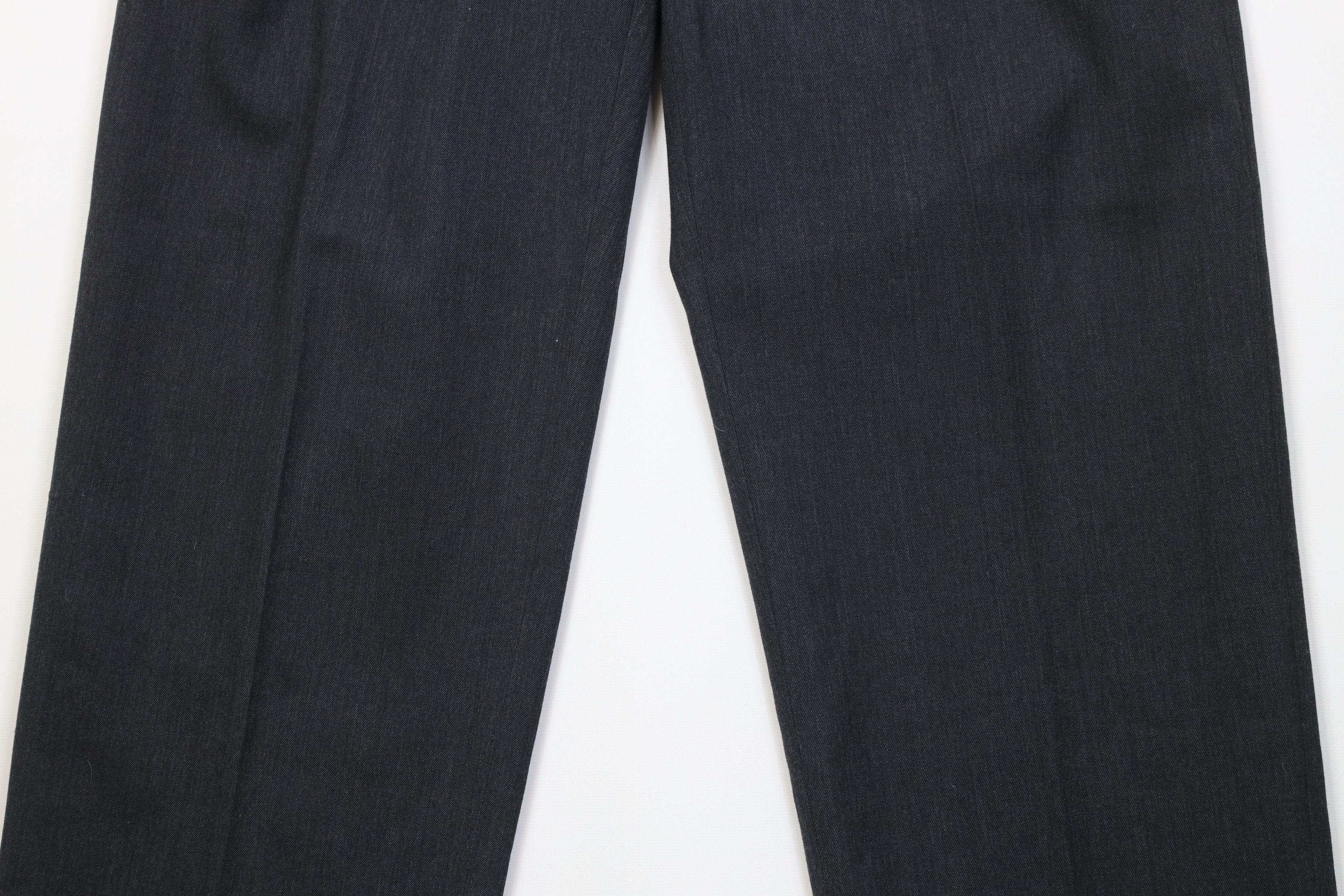Vintage Vintage 90s Streetwear Blend Knit Wide Leg Chino Pants Gray Size US 30 / EU 46 - 3 Thumbnail