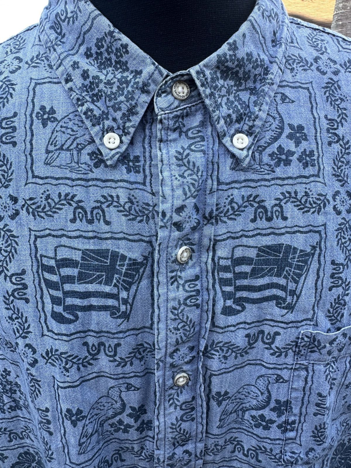 Reyn Spooner PreOwned Reyn Spooner Blue Hawaiian Shirt Men's XL Size US XL / EU 56 / 4 - 3 Thumbnail