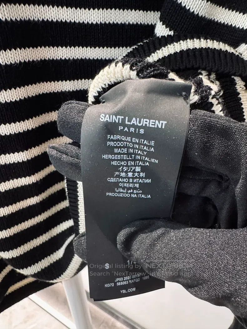 Saint Laurent Paris Saint Laurent Paris Striped Sweater Size US M / EU 48-50 / 2 - 5 Thumbnail