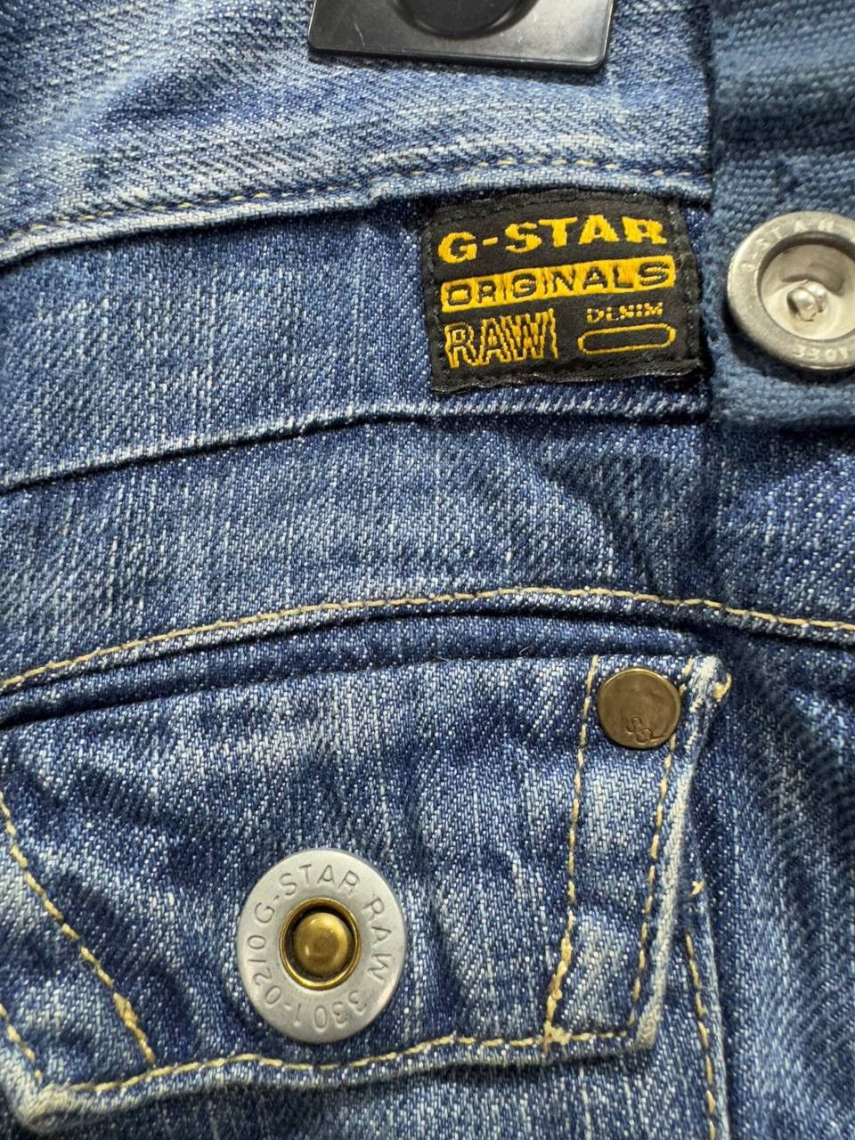 Other G-Star Raw Denim Jeans Baggy Pant 3301 Faded Fly Embroidered Size US 36 / EU 52 - 12 Thumbnail