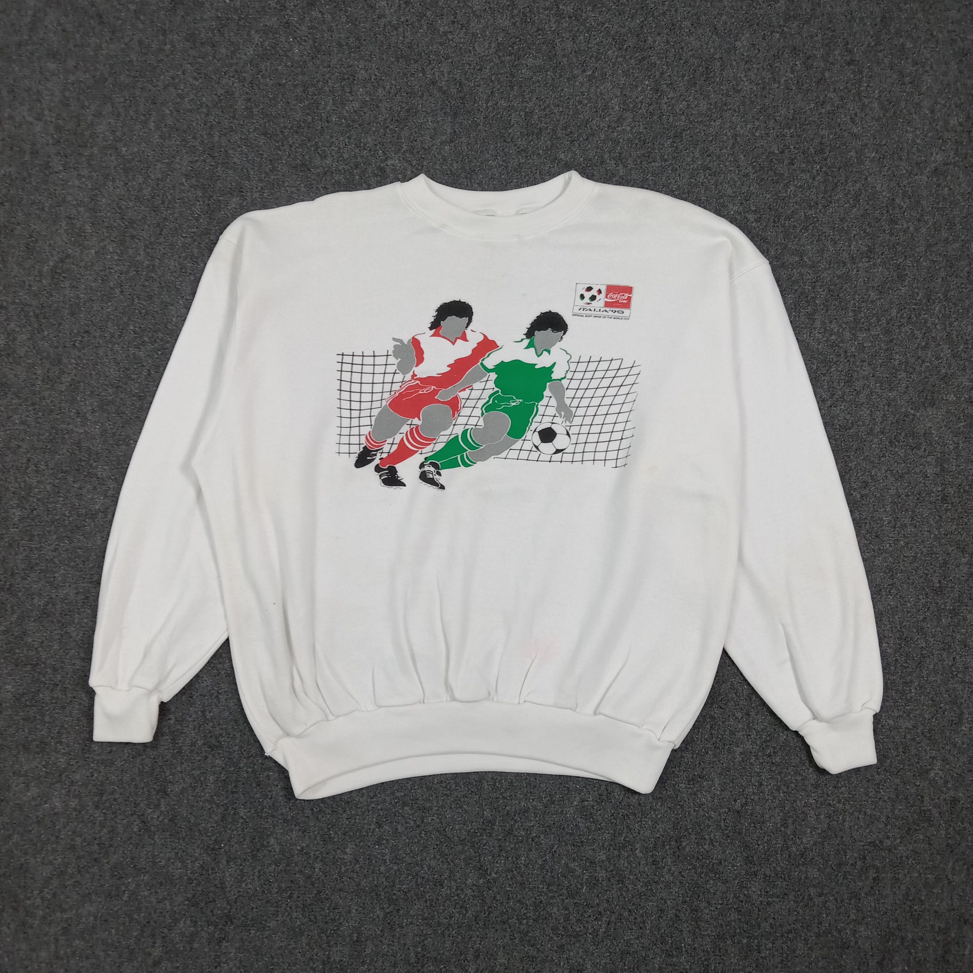 Coca Cola Coca Cola Italia'90 World Cup Sweatshirt C270N15 Size US XL / EU 56 / 4 - 1 Thumbnail