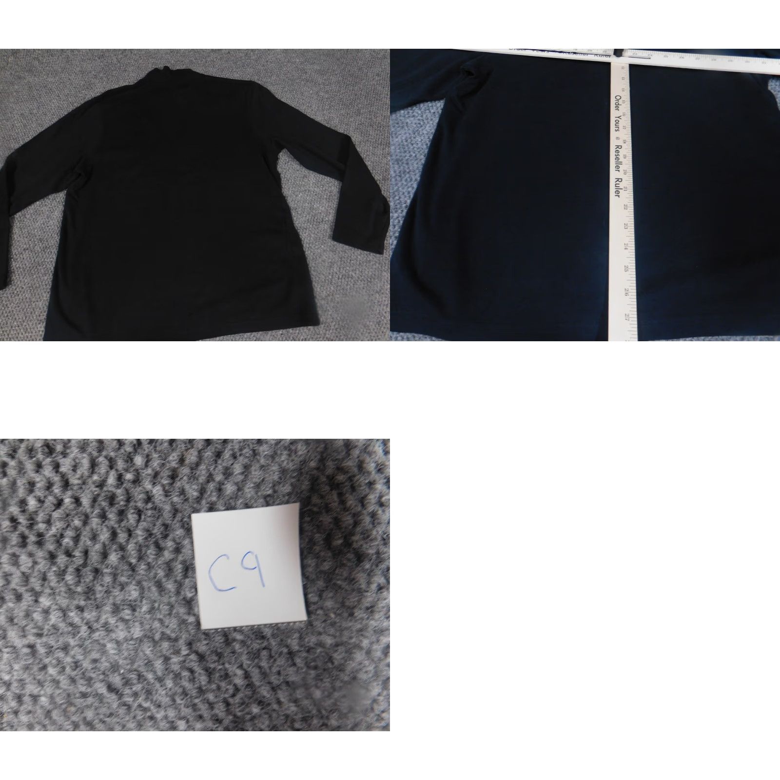 Croft & Barrow Croft & Barrow Sweater Womens L Black Pullover Stretch Regular Knit Cotton Modal Mock Neck Long Sleeve Classic Winter Casual Size L / US 10 / IT 46 - 9 Thumbnail
