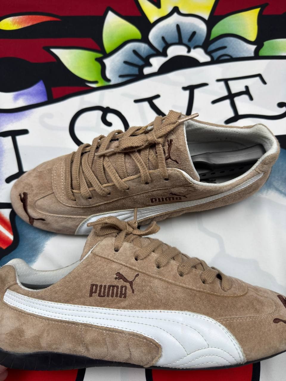 Puma Vintage Puma Speedcat Brown Suede/ Leather Y2K Size 44 Size US 11 / EU 44 - 4 Thumbnail