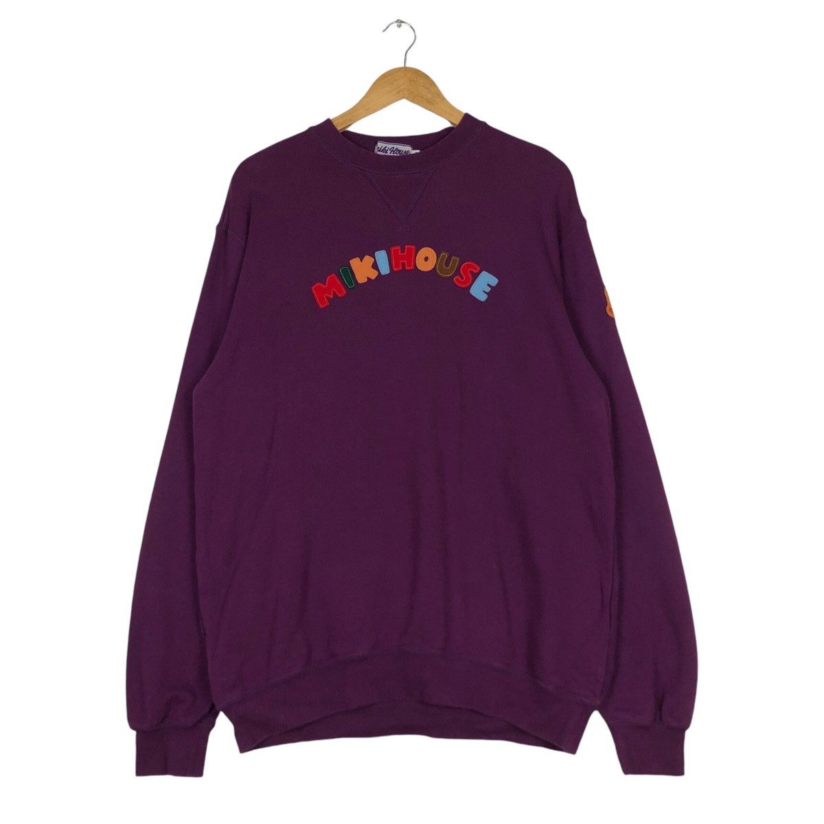 Japanese Brand × Vintage Miki House Vintage Sweatshirt Purple Colour Medium Size US M / EU 48-50 / 2 - 1 Thumbnail