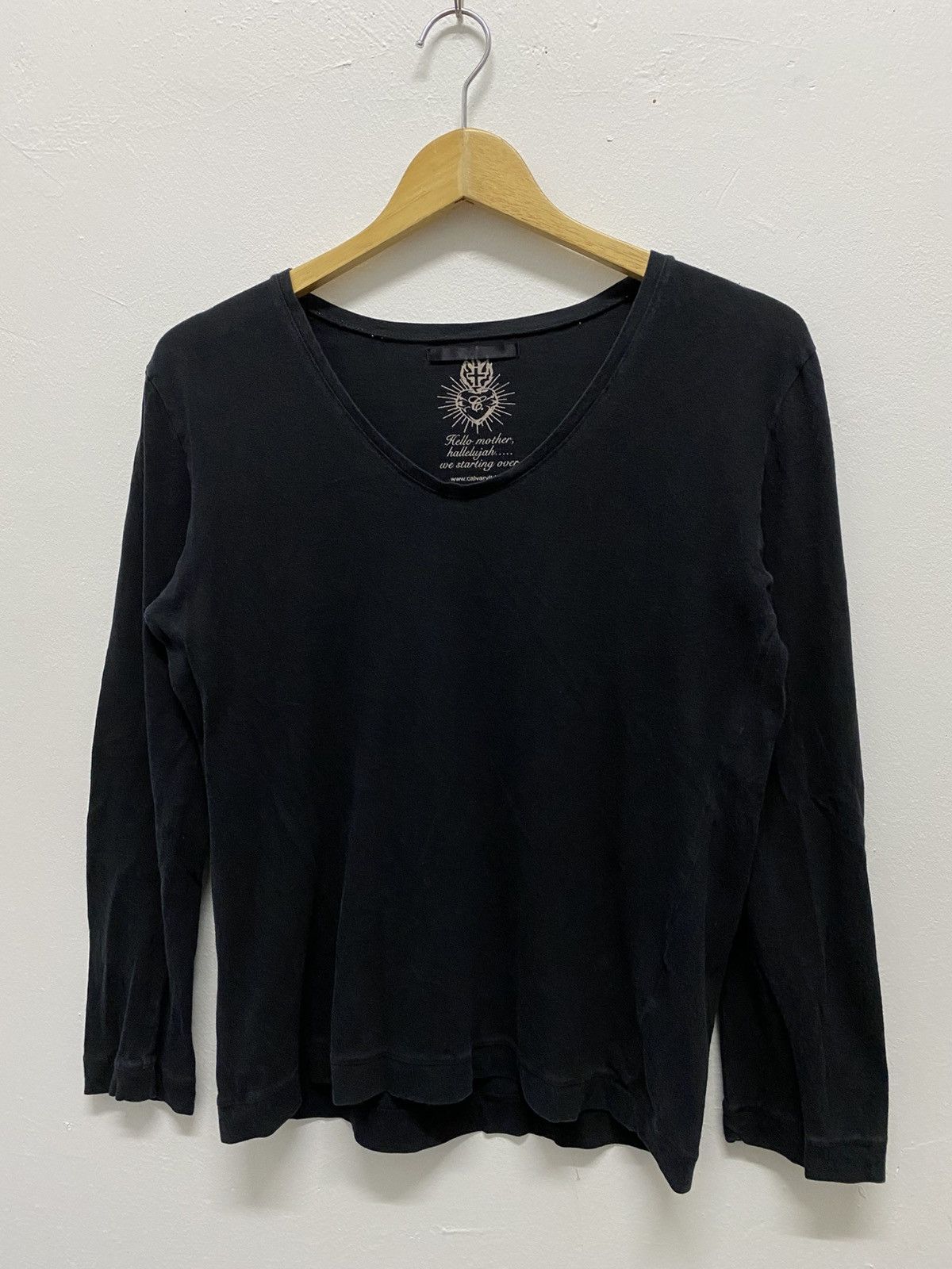 Le Grande Bleu (L.G.B.) 2000s Armee Francaise Cross Poem Punk LGB Style Longsleeve Size US M / EU 48-50 / 2 - 6 Thumbnail