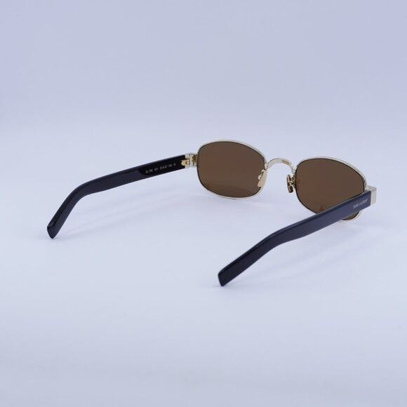 Saint Laurent Paris 🕶️ New Saint Laurent SL706 001 Sunglasses - Light Gold Size ONE SIZE - 10 Thumbnail