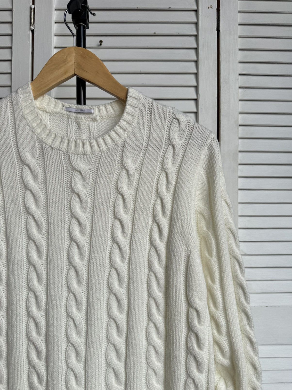Polo Ralph Lauren Polo Ralph Lauren Style Cable Knit Wool Blend White Sweater Size US S / EU 44-46 / 1 - 6 Thumbnail