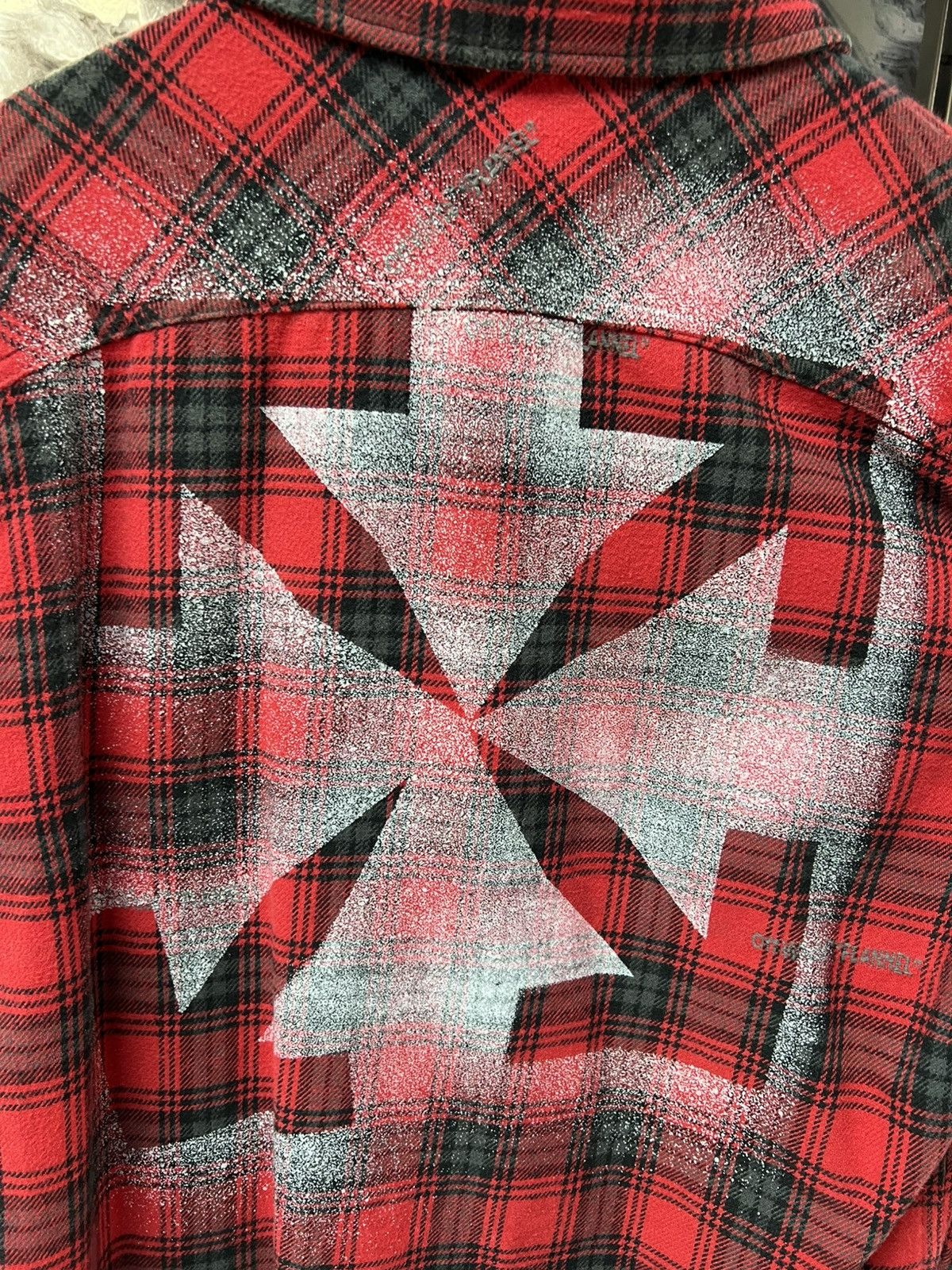 Off-White Offwhite Red Flannel Button Up Size US M / EU 48-50 / 2 - 9 Thumbnail