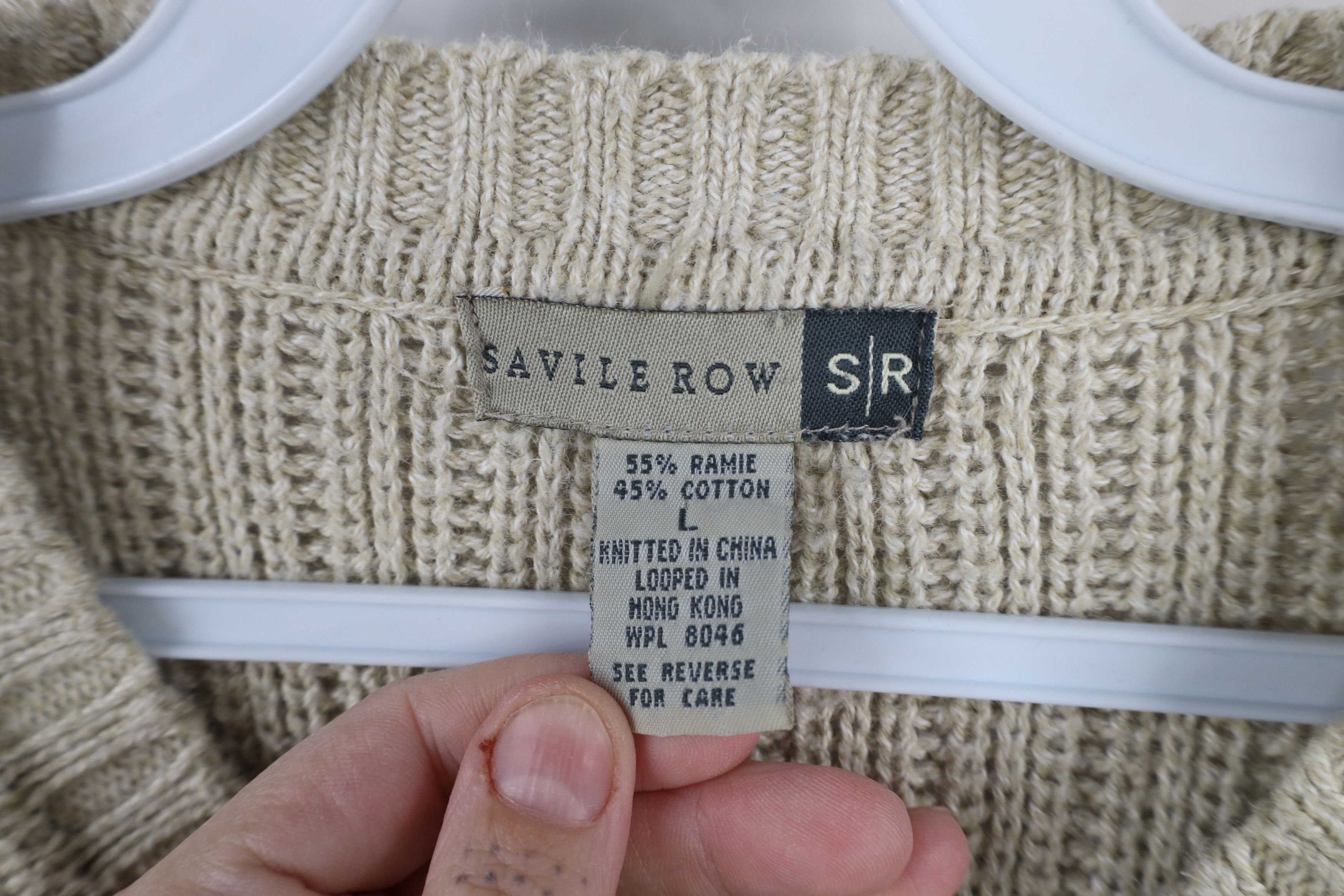 Vintage Vintage 90s Streetwear Chunky Ribbed Knit Crewneck Sweater Size US L / EU 52-54 / 3 - 4 Thumbnail