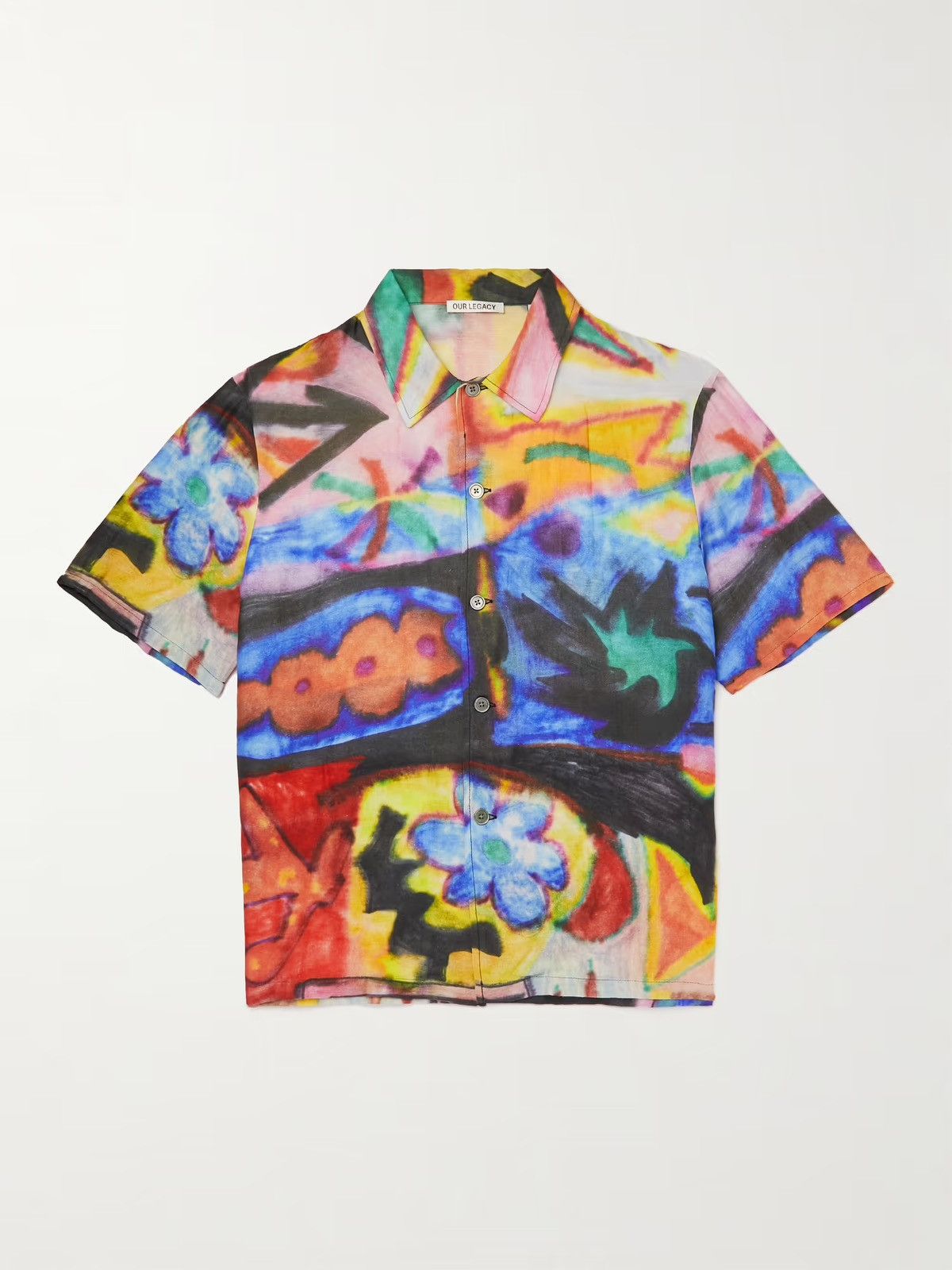 Our Legacy Our Legacy Multicolor Cotton Shirt Oversized Summer Art Tee Size US M / EU 48-50 / 2 - 10 Thumbnail
