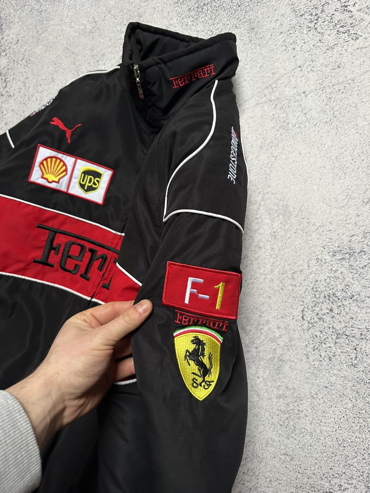 Ferrari Ferarri F1 Team Bomber Jacket Y2K Size US L / EU 52-54 / 3 - 6 Thumbnail