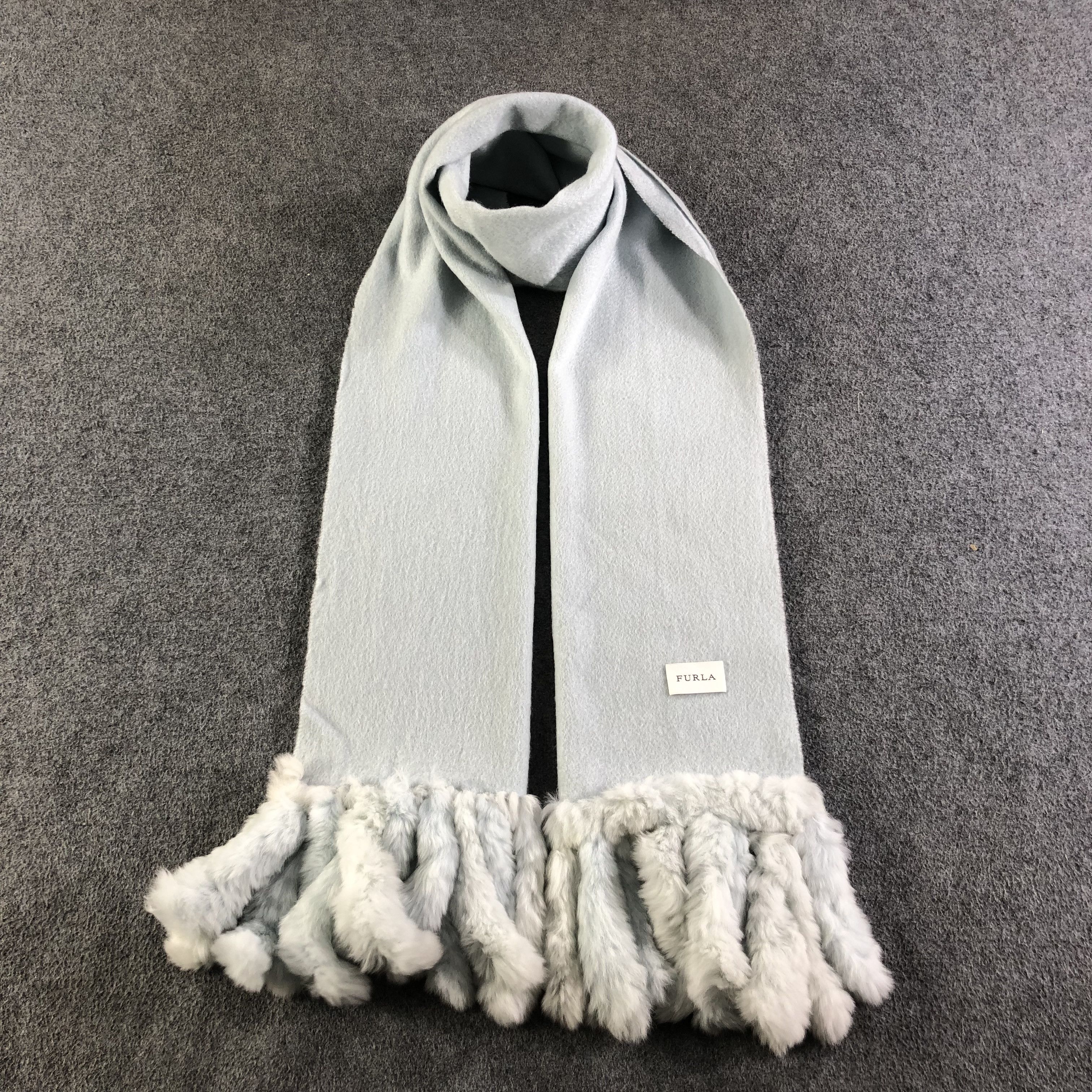 Furla Furla Faux Fur Cashmere Scarf Muffler V1883 Size ONE SIZE - 1 Thumbnail