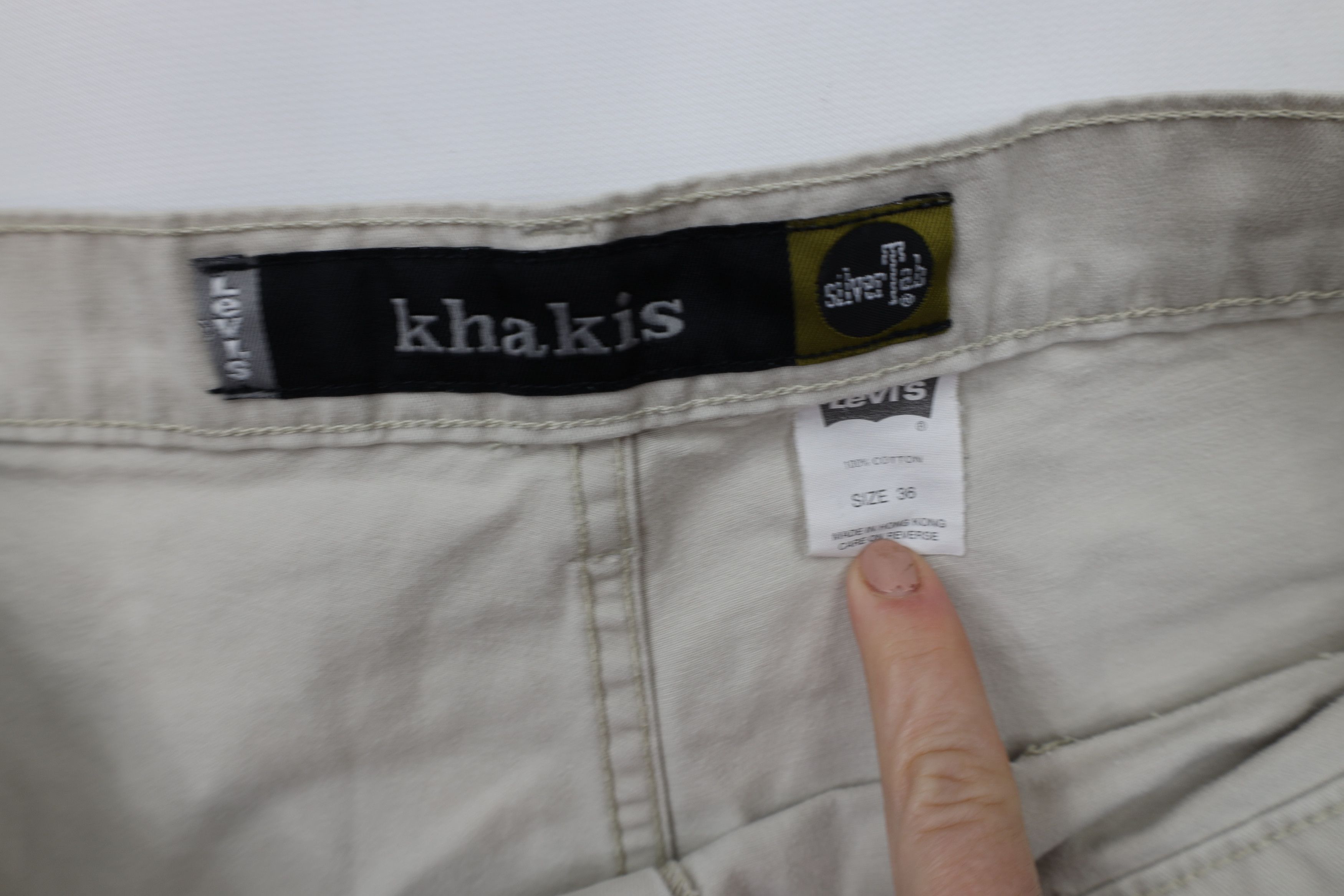 Levi's × Vintage Vintage 90s Levis SilverTab Loose Big Pocket Cargo Shorts Size US 36 / EU 52 - 6 Thumbnail