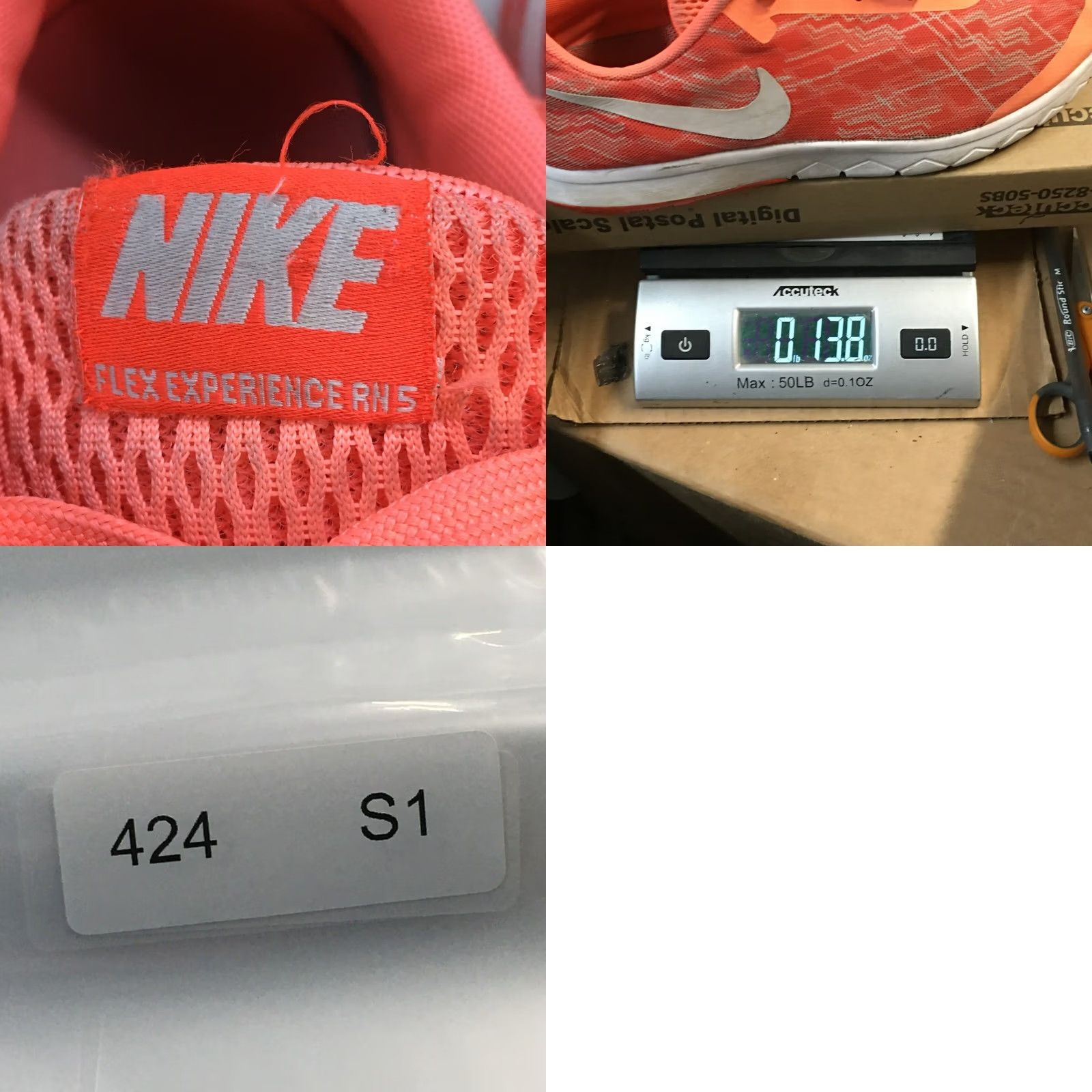 Nike Nike Flex Experience RN Running Sneaker Orange Low Top Womens 8 844673-800 Size M / US 6-8 / IT 42-44 - 10 Thumbnail