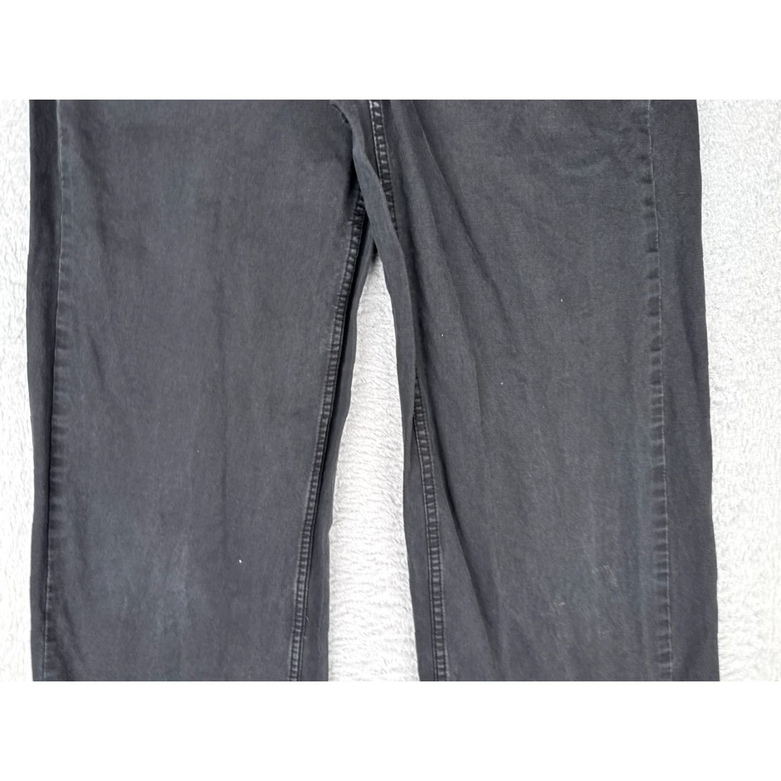 Brandy Melville Brandy Melville Jeans Womens 4 Black Denim Wide-Leg Mid Rise Cotton Blend 27x28 Size 27" / US 4 / IT 40 - 3 Thumbnail