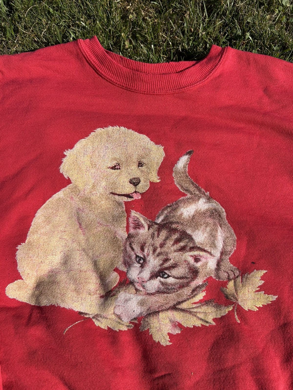 Vintage Vintage 90s Grandma Pet Sweater Size US XL / EU 56 / 4 - 3 Thumbnail