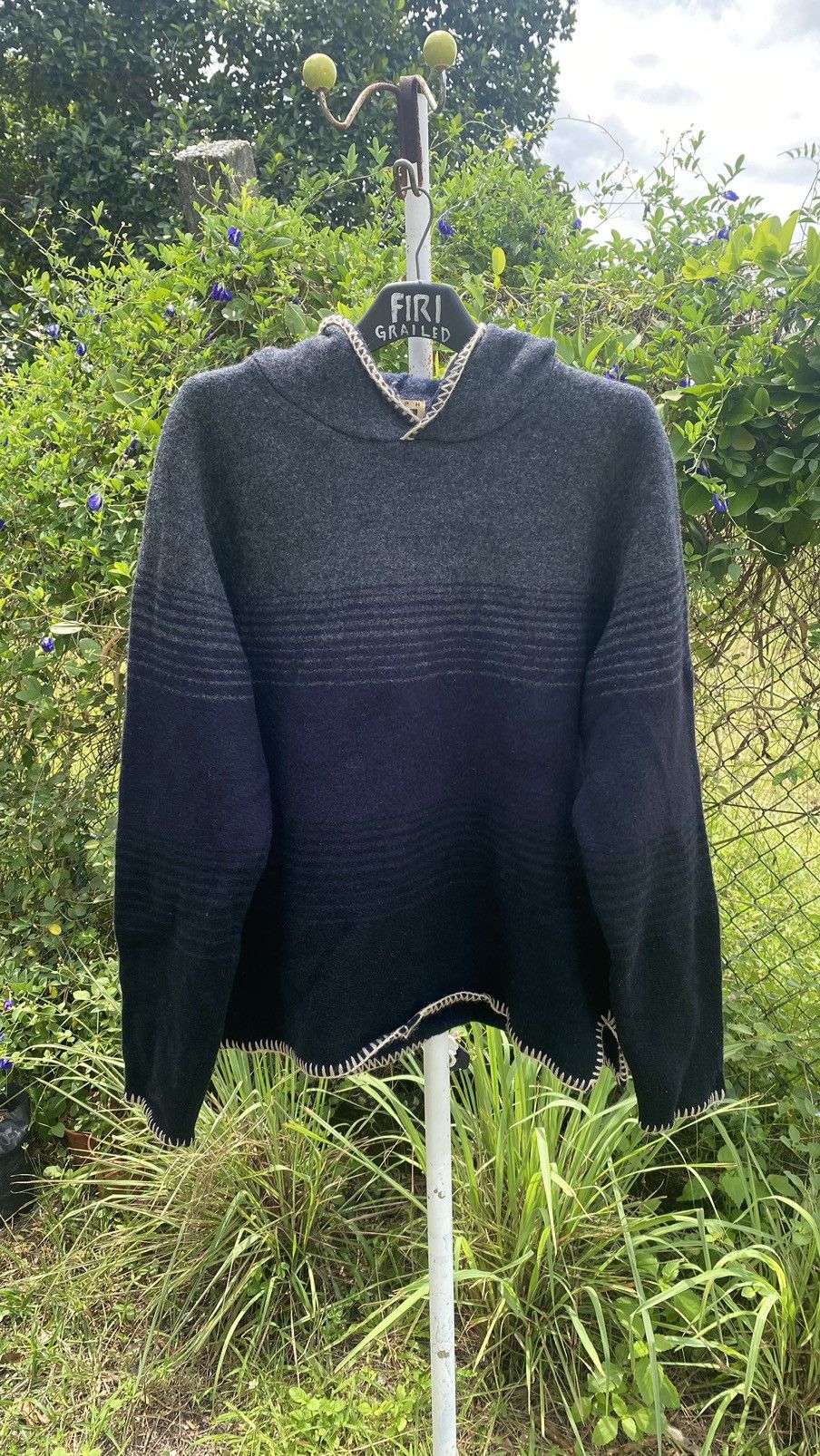 Joseph Abboud × Vintage Joseph Abboud Wool Hoodie Size US L / EU 52-54 / 3 - 1 Thumbnail