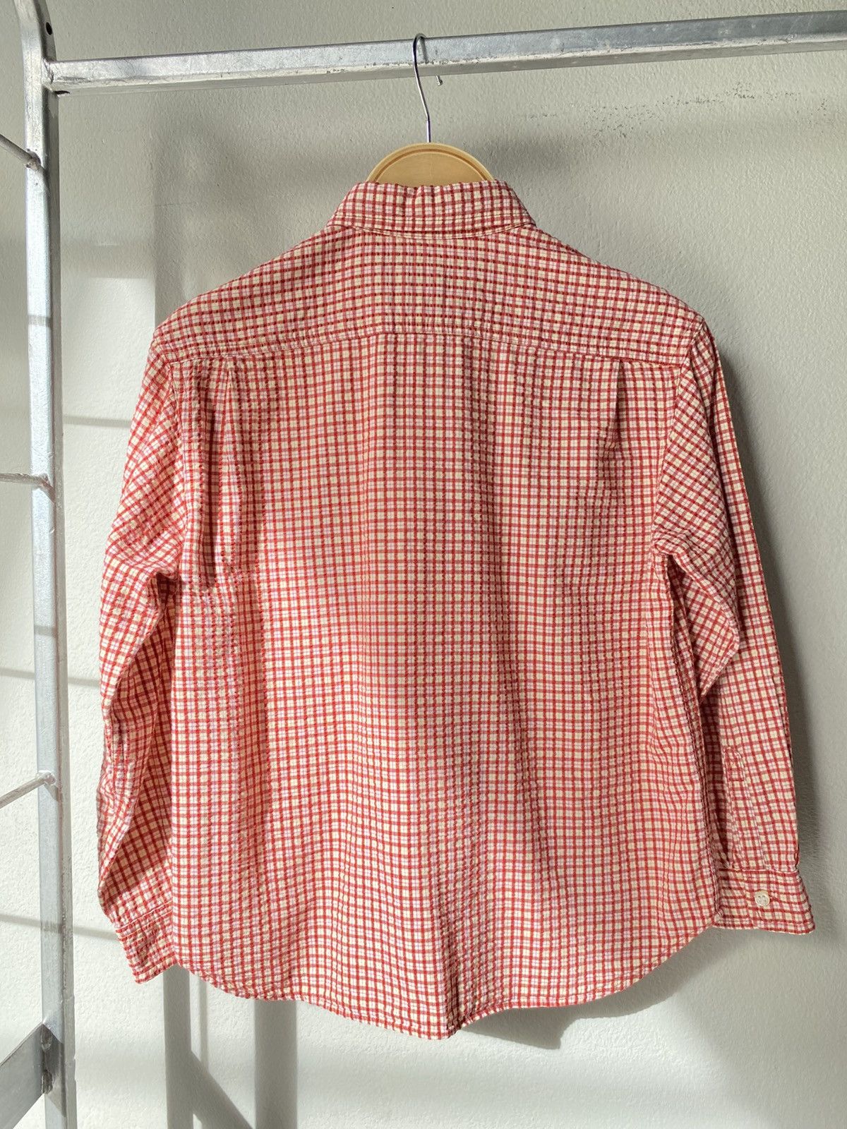 Karl Helmut Karl Helmut Red Checkered Shirt with Decorative Patches Size US S / EU 44-46 / 1 - 2 Thumbnail