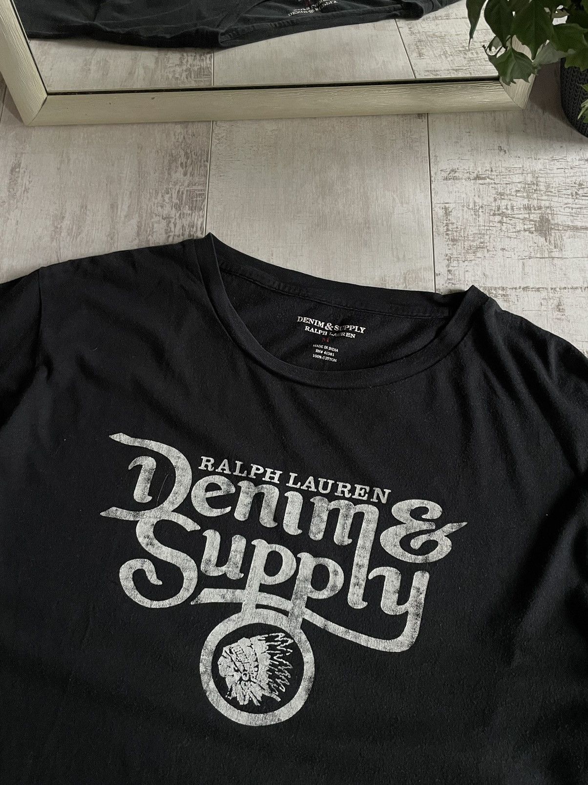 Denim & Supply Ralph Lauren × Polo Ralph Lauren × Vintage Vintage Denim Supply Ralph Lauren T-Shirt Indiano Logo RARE Size US M / EU 48-50 / 2 - 2 Thumbnail