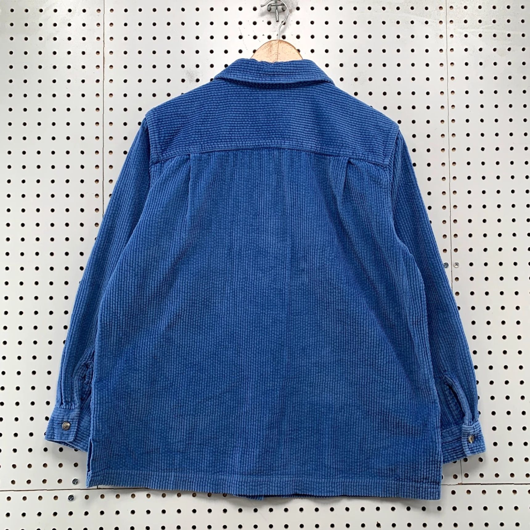 Vintage VINTAGE L.L. Bean Corduroy Button Shirt Jacket Womens Medium Blue Long Sleeve Shirt Jacket Size M / US 6-8 / IT 42-44 - 2 Thumbnail