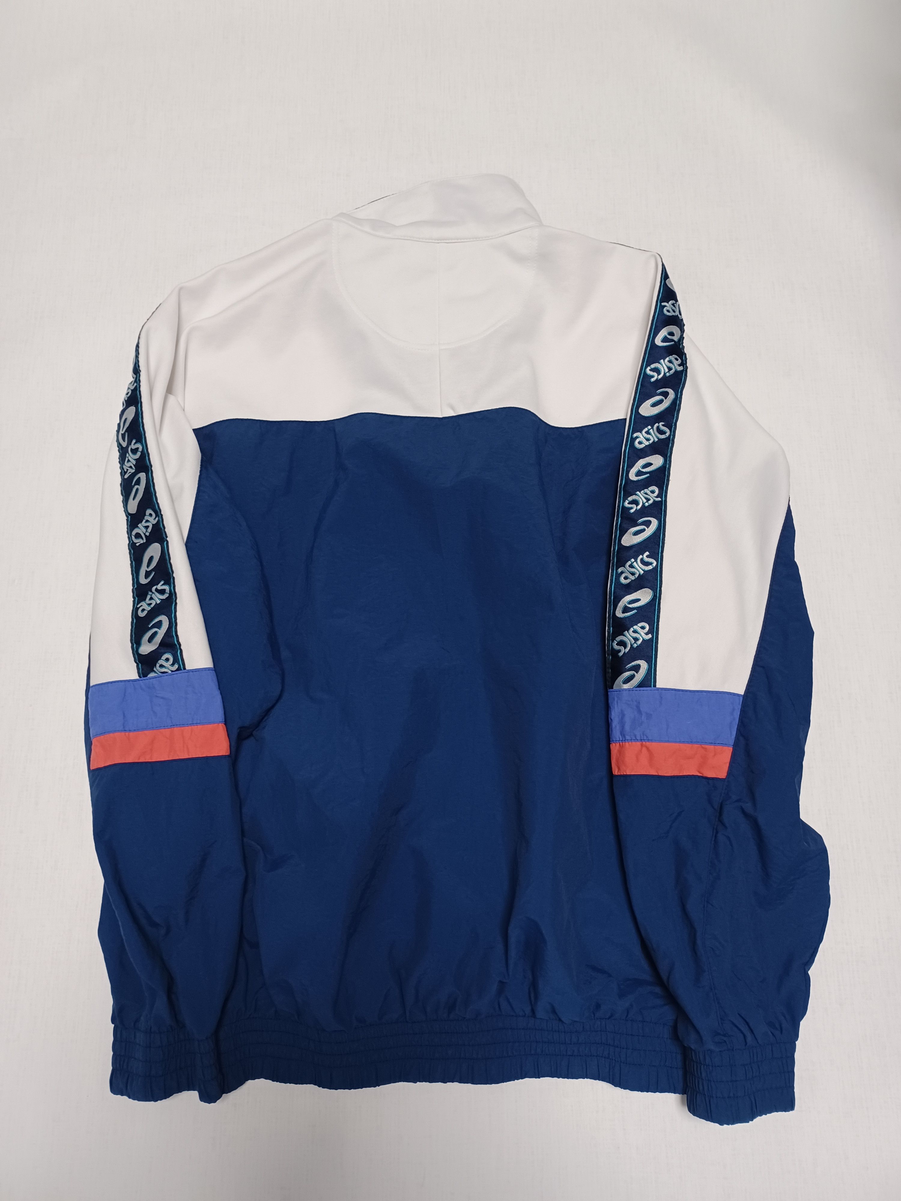 Asics Vintage 90s nylon ASICS tracking jacket lamps drill Size US L / EU 52-54 / 3 - 2 Thumbnail