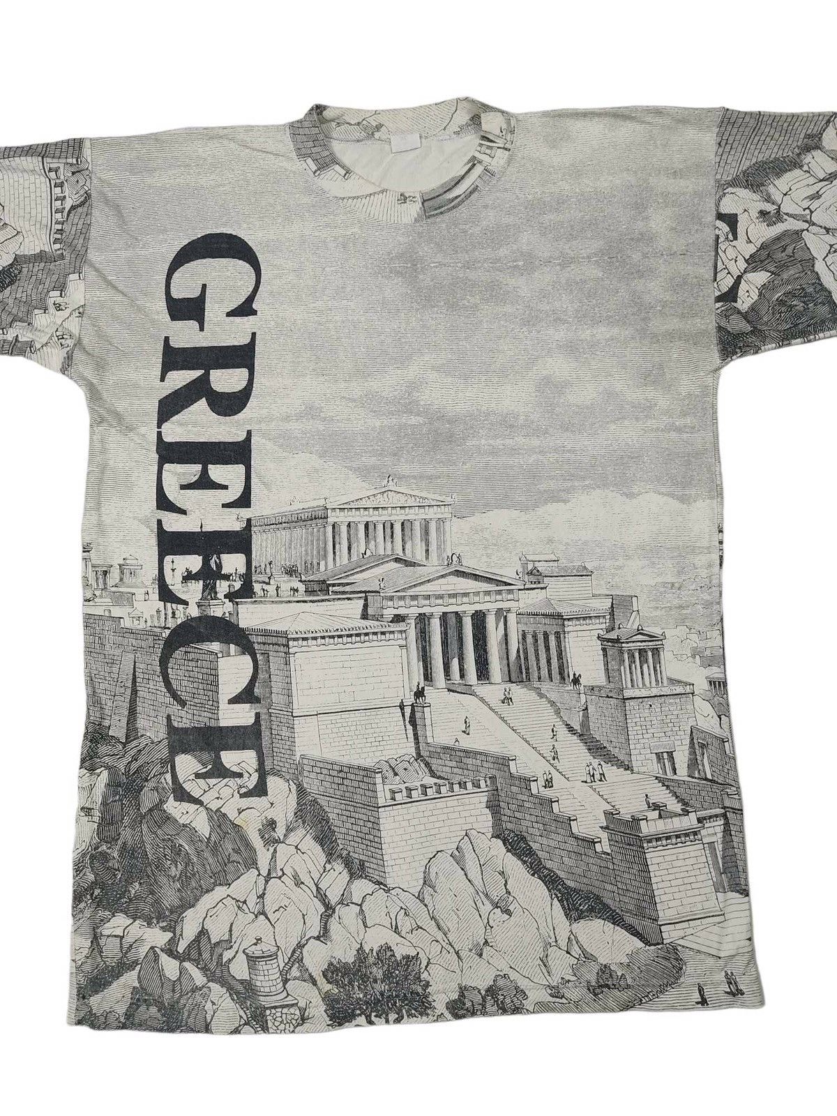 Vintage Vintage All Over Print Greece Art Tee Size US XL / EU 56 / 4 - 2 Thumbnail