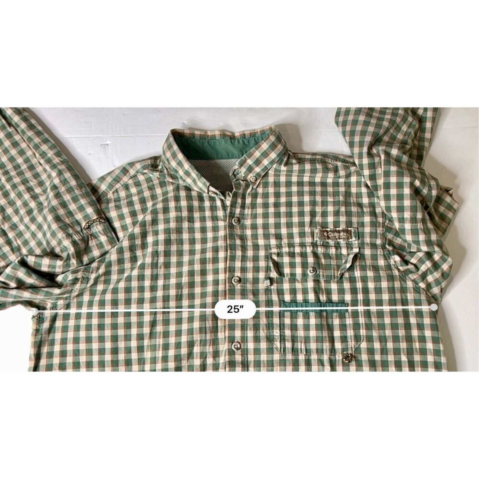 Columbia Columbia PHG Hunting Vented Back Yoke Green Plaid Shirt L/XL Size US L / EU 52-54 / 3 - 6 Thumbnail