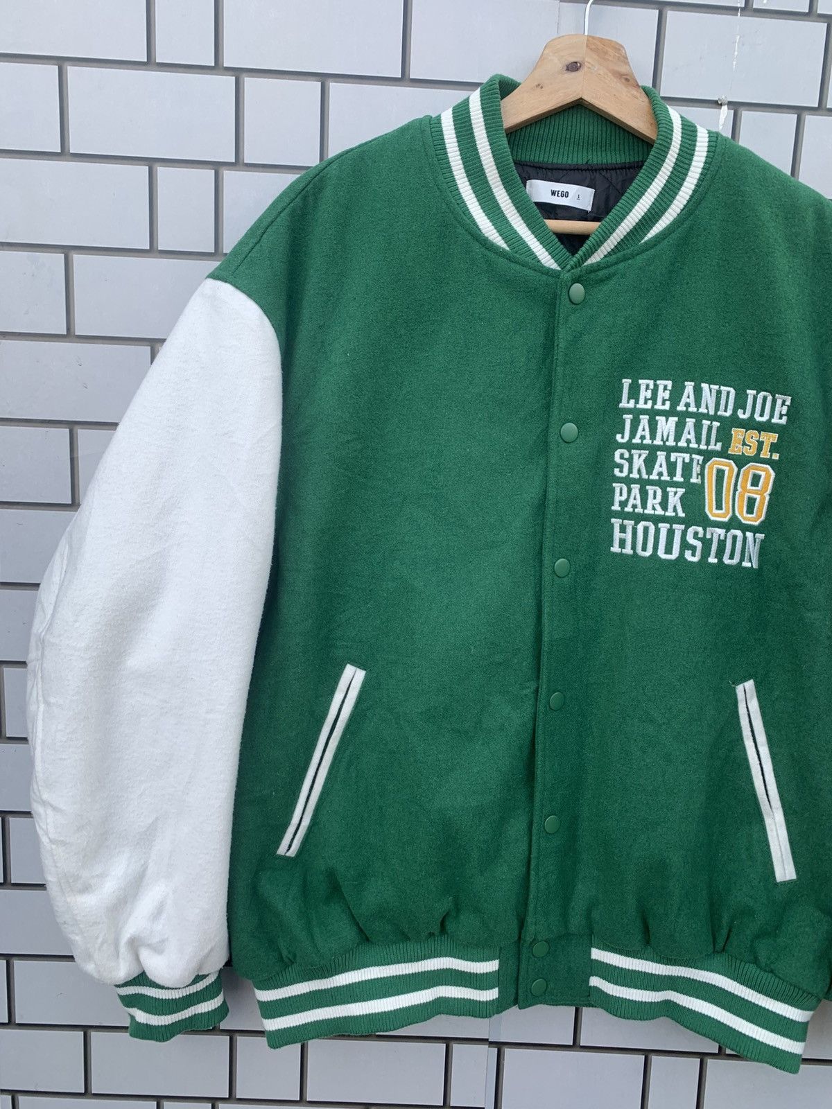 Japanese Brand Japanese Brand Wego Houston Varsity Jacket Size US L / EU 52-54 / 3 - 6 Thumbnail