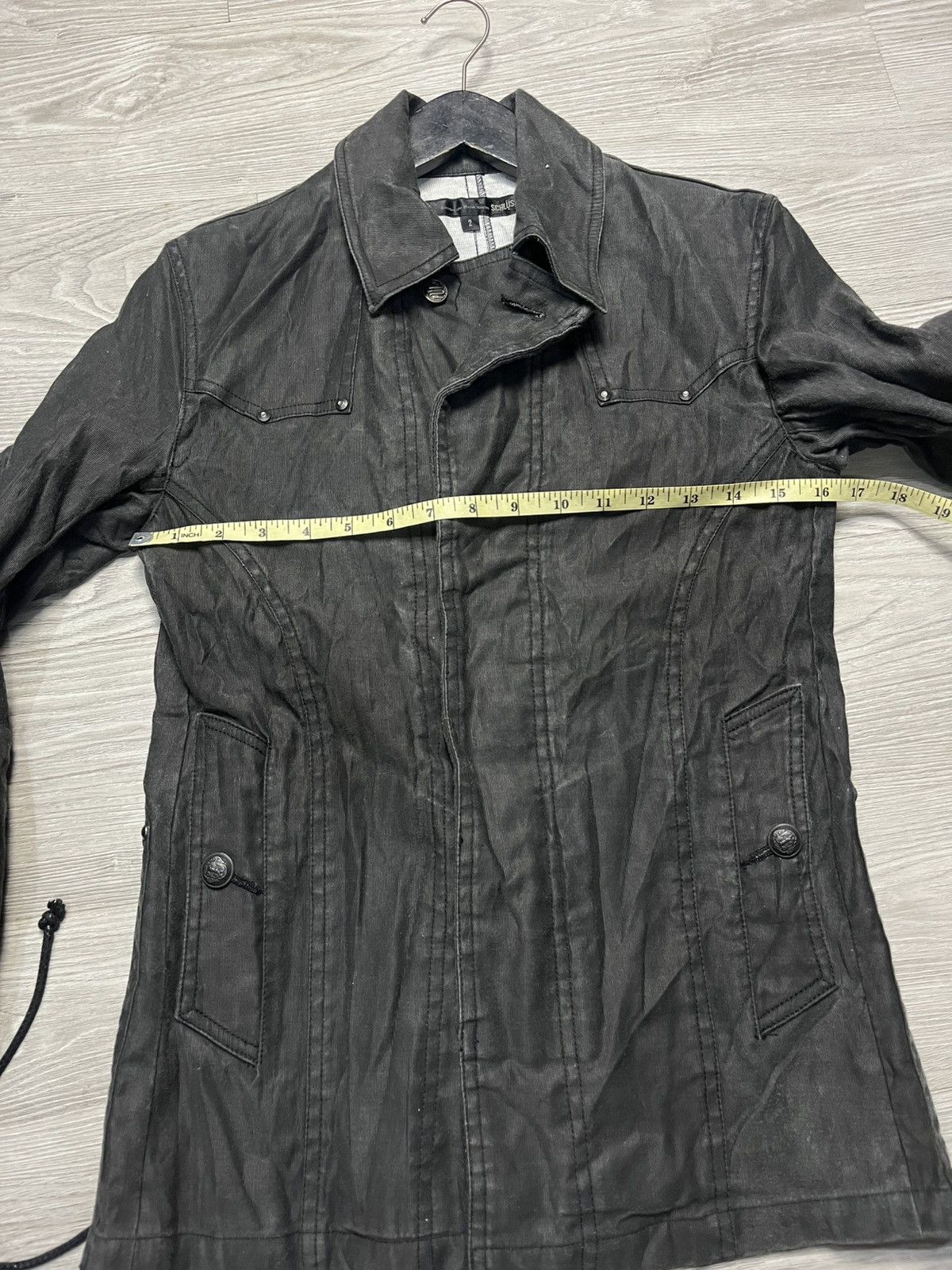 Japanese Brand Y2k Schlussel 14th addiction lgb style waxed Jacket Size M / US 6-8 / IT 42-44 - 13 Thumbnail