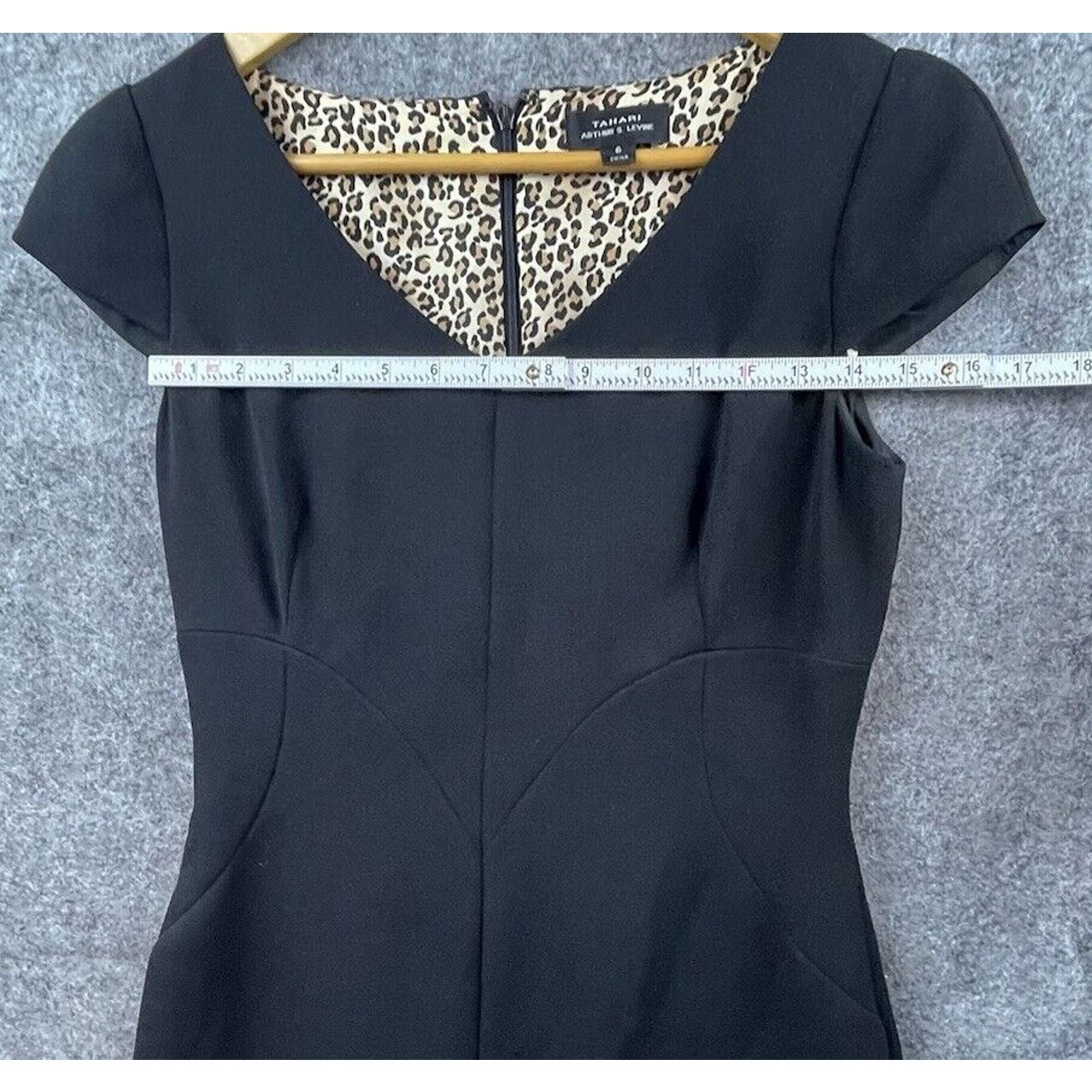 Elie Tahari Tahari Dress Womens 6 LBD Fitted Chic Career Business Size M / US 6-8 / IT 42-44 - 4 Thumbnail