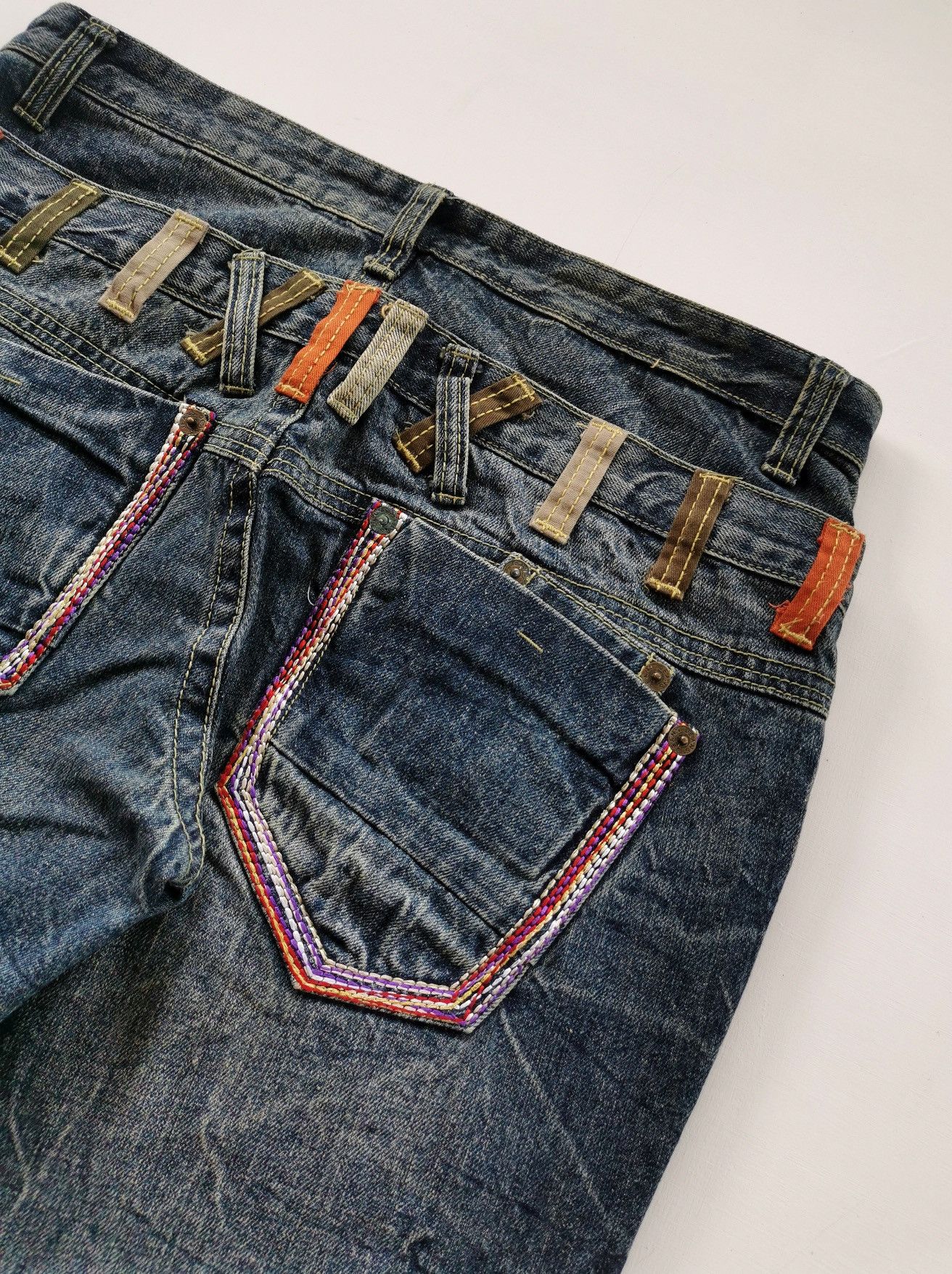 Other Whiskers Unbrand Double Waist Jeans Size US 34 / EU 50 - 3 Thumbnail