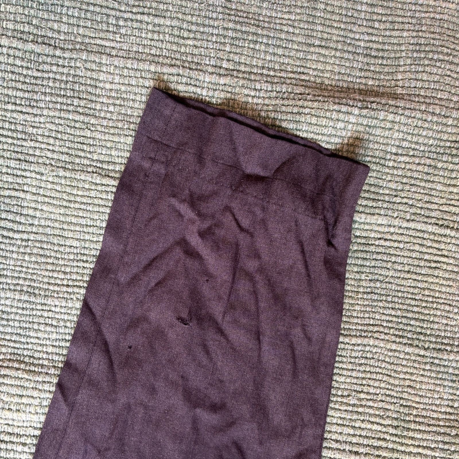 Vintage True vintage 60s Koratron wool gabardine repaired trousers Size US 30 / EU 46 - 5 Thumbnail