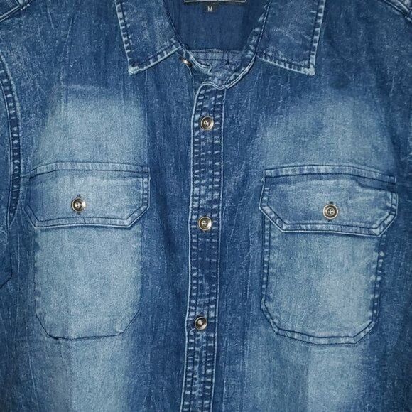 Airwalk Airwalk Stretch Sz. M Cloud Blue Jean Short Sleeve Full Butt Size M / US 6-8 / IT 42-44 - 4 Thumbnail