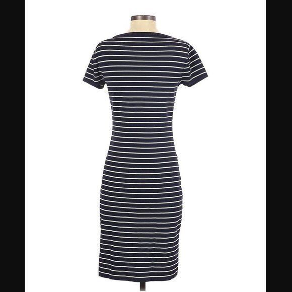 Other Carmen Marc Valvo Dress S Heavy Thick Knit Midi Striped Size S / US 4 / IT 40 - 3 Thumbnail