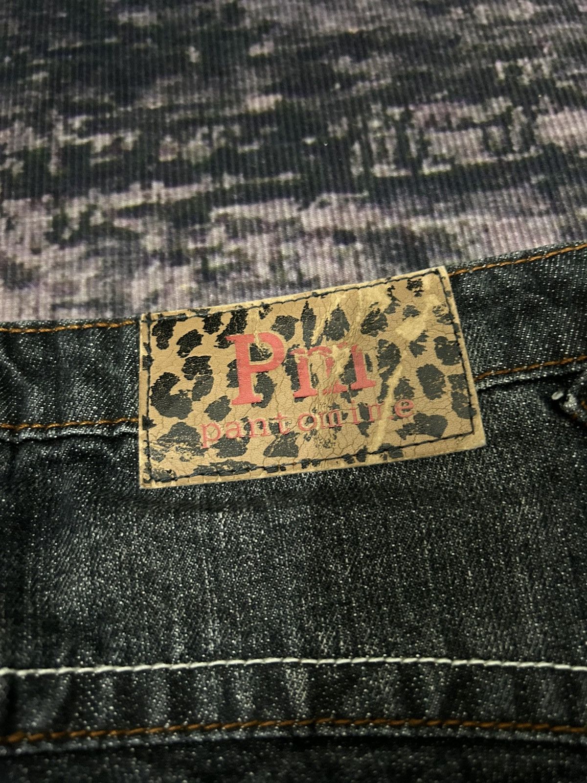 Tornado Mart Vintage PANTOMIME Clau Mark Flare Jeans Size 29" - 12 Thumbnail