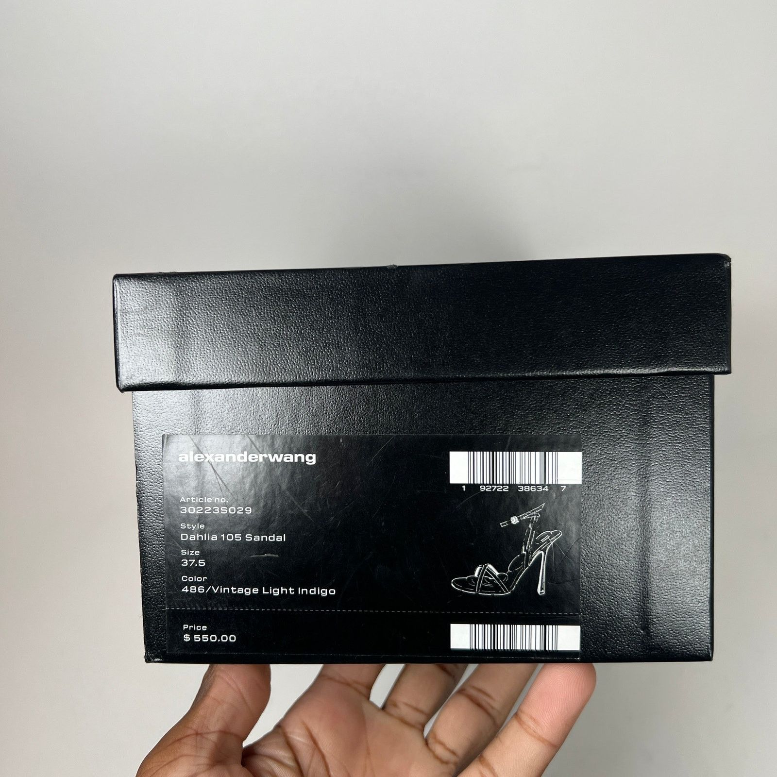 Alexander Wang Alexander Wang Washed Denim Dahlia 105 Sandals Size 37.5 Size US 7.5 / IT 37.5 - 12 Thumbnail