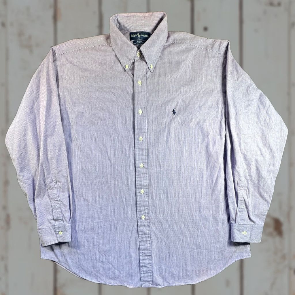 Ralph Lauren Ralph Lauren Blake Long Sleeve Button-Up Mens XL Purple Check Shirt Cotton 1771 Size US XL / EU 56 / 4 - 1 Thumbnail