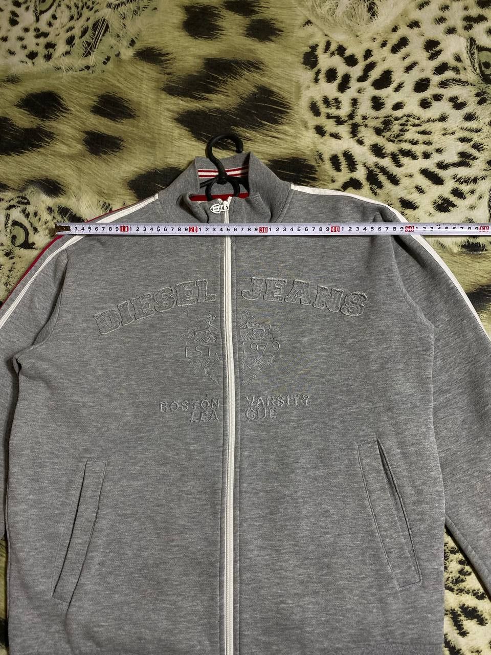 Diesel × Vintage Vintage Y2K Distressed Diesel Big Logo Zip Up Hoodie Size US M / EU 48-50 / 2 - 14 Thumbnail