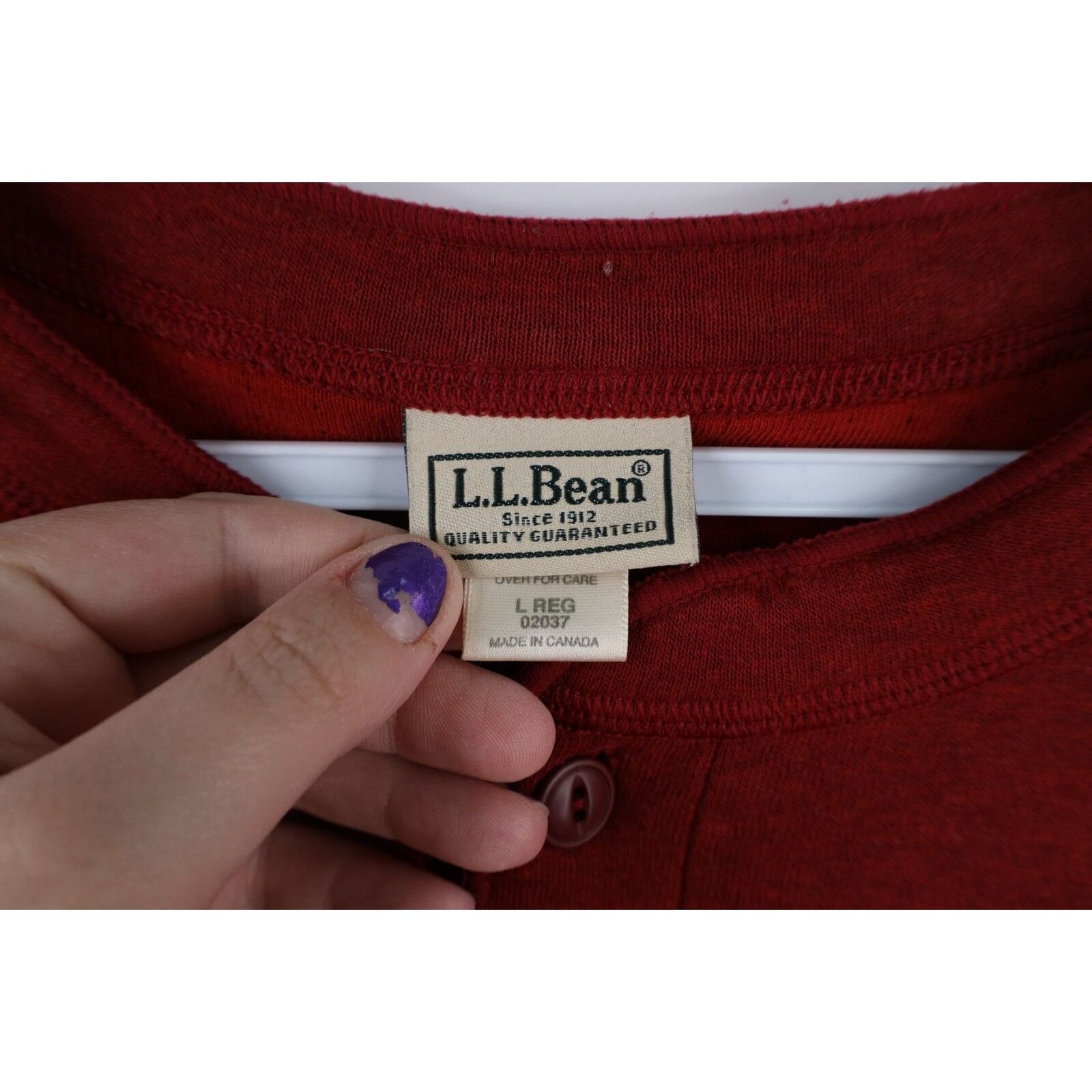 L.L. Bean × Vintage Vintage LL Bean Rivers Driver Long Sleeve Henley T-Shirt Size US L / EU 52-54 / 3 - 4 Thumbnail